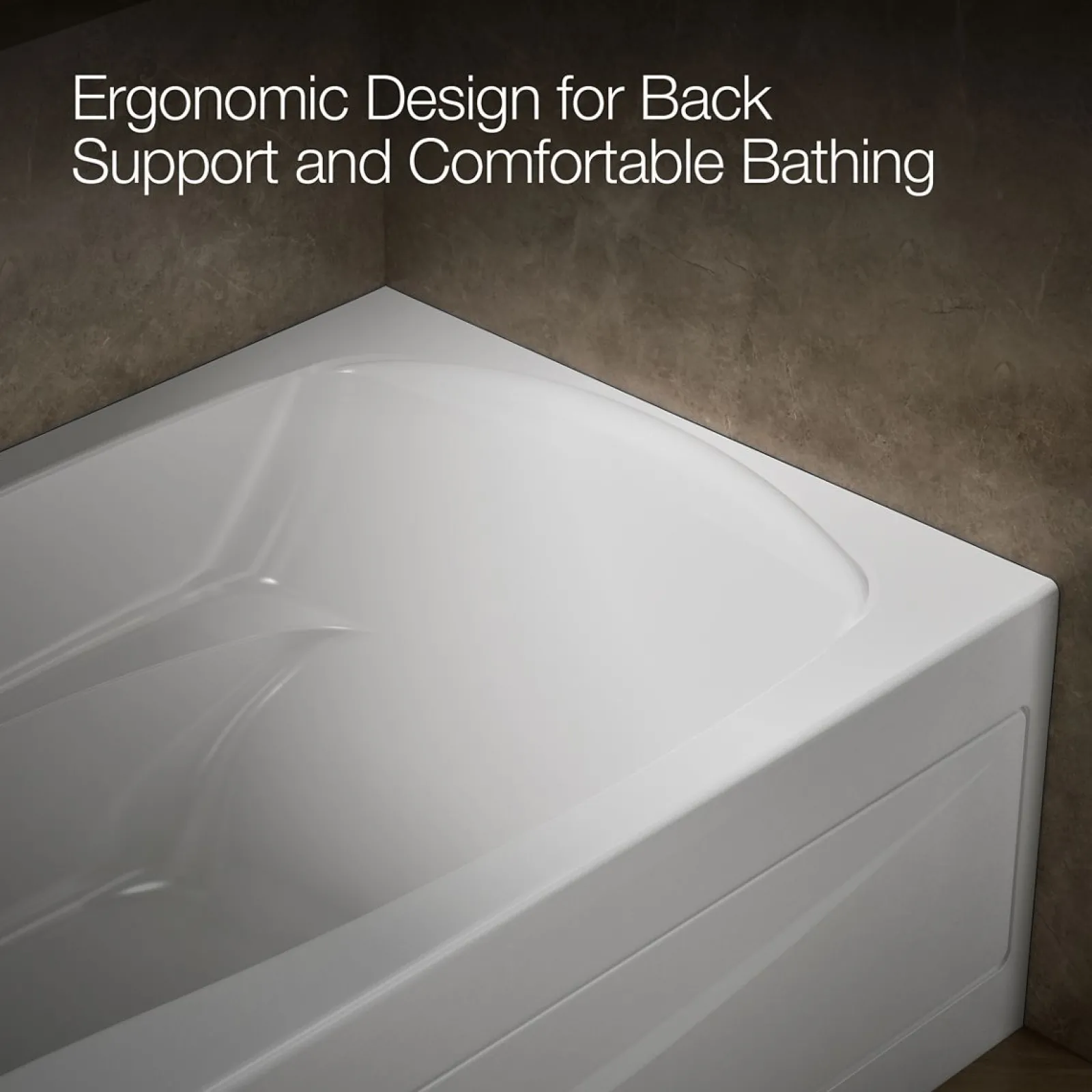 72" x 36" alcove bath, left drain^Kohler Online