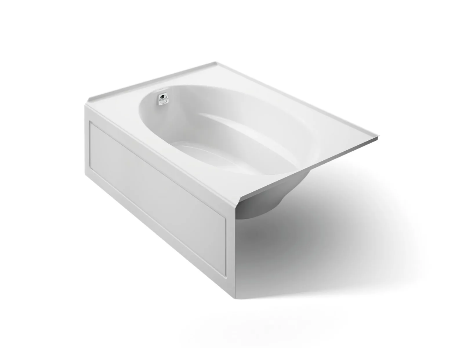 60" x 42" alcove bath, left drain^Kohler New