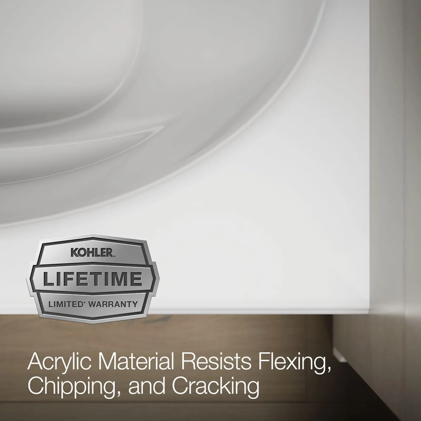 60" x 42" alcove bath, left drain^Kohler New