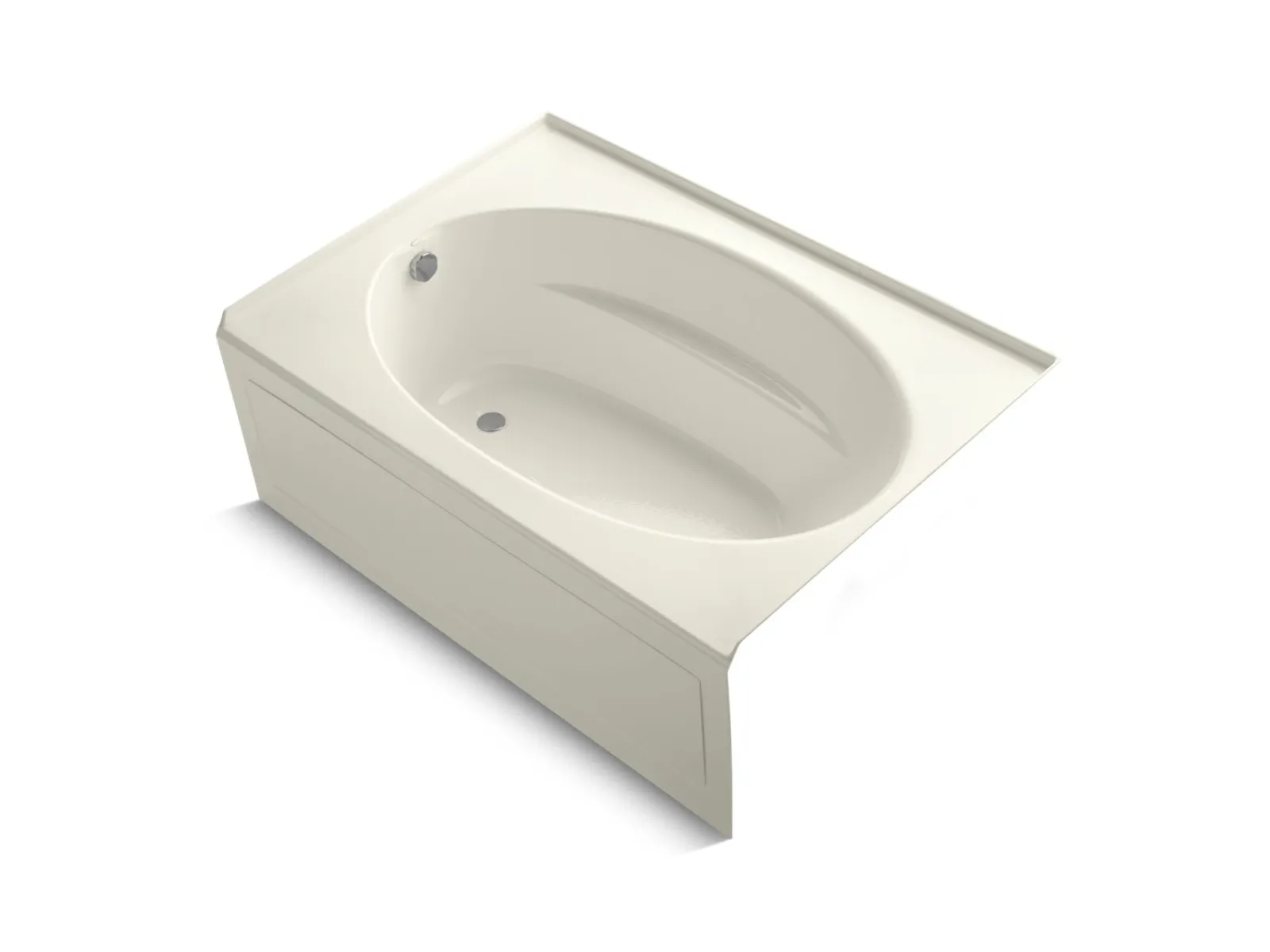 60" x 42" alcove bath, left drain^Kohler New