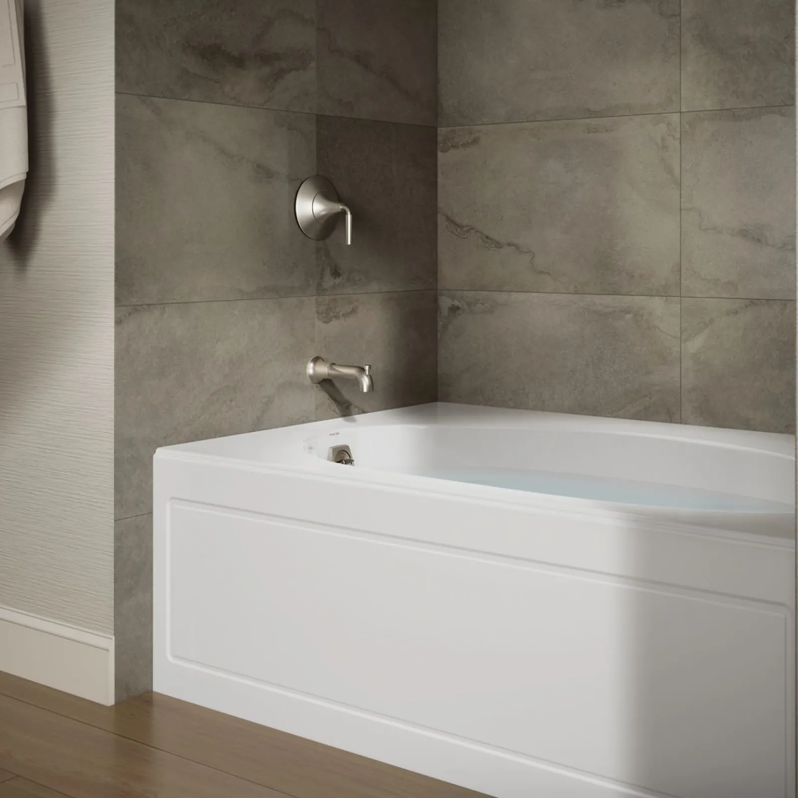 60" x 42" alcove bath, left drain^Kohler New