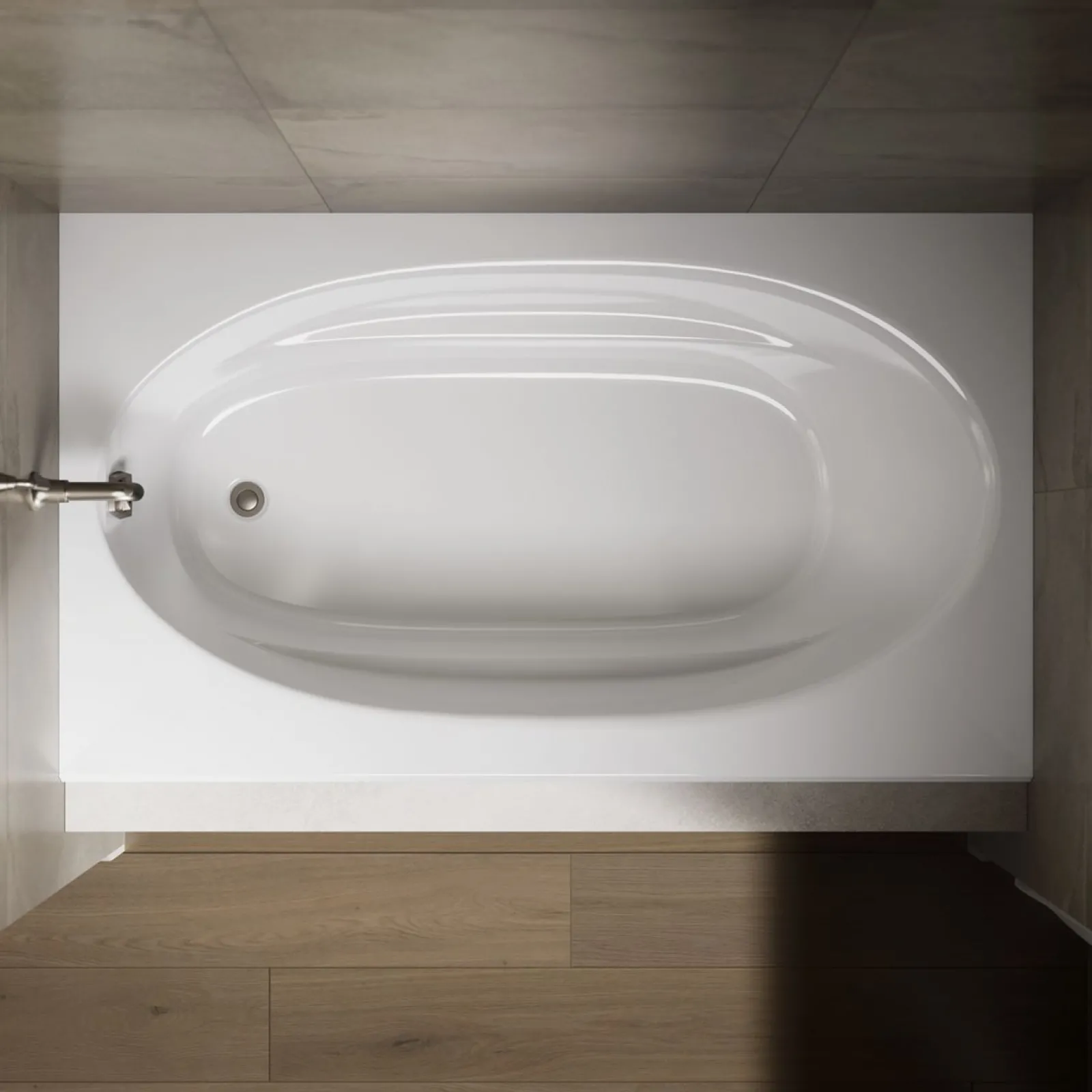 72" x 42" alcove bath, left drain^Kohler Discount
