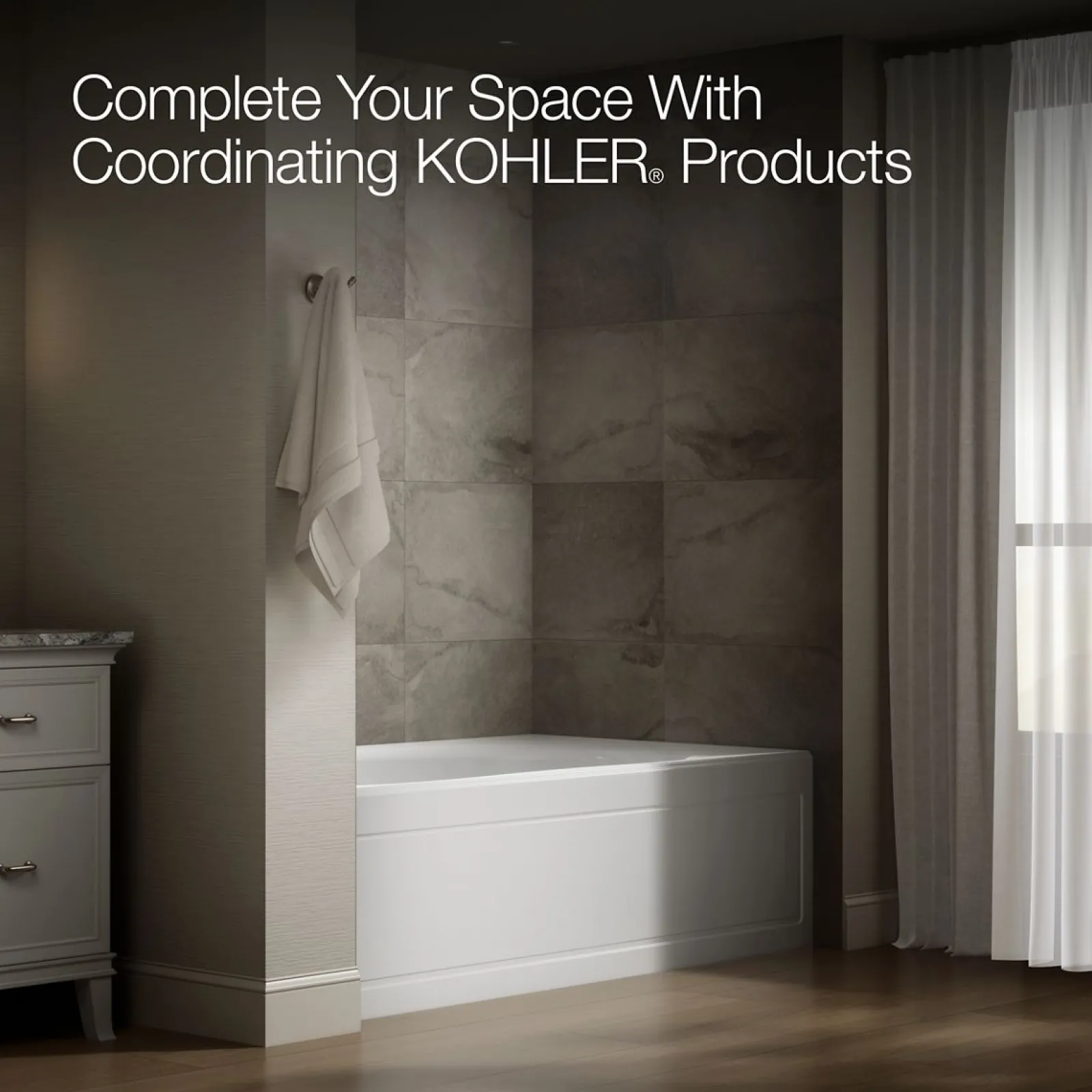 72" x 42" alcove bath, left drain^Kohler Sale
