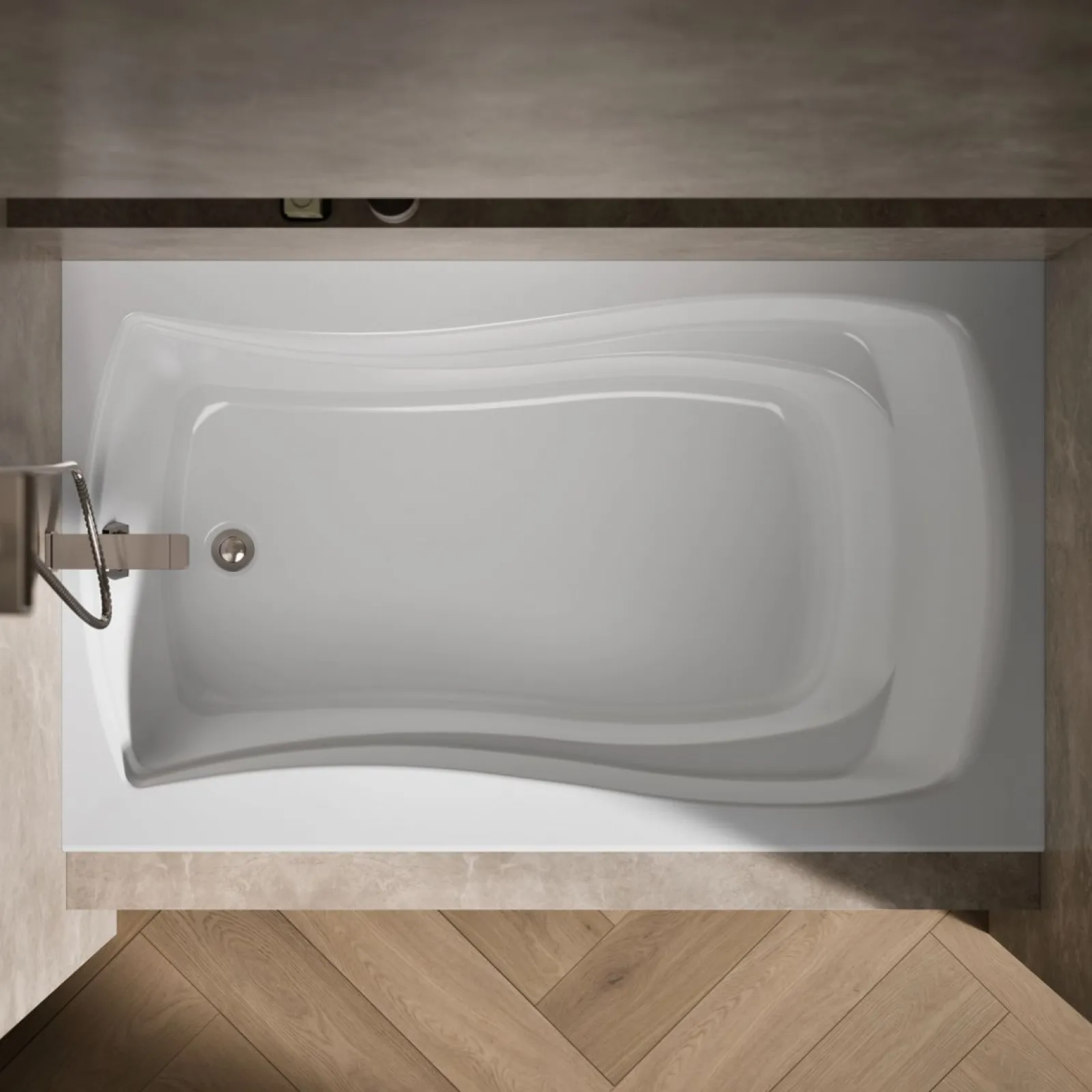 60" x 36" alcove bath, left drain^Kohler Clearance