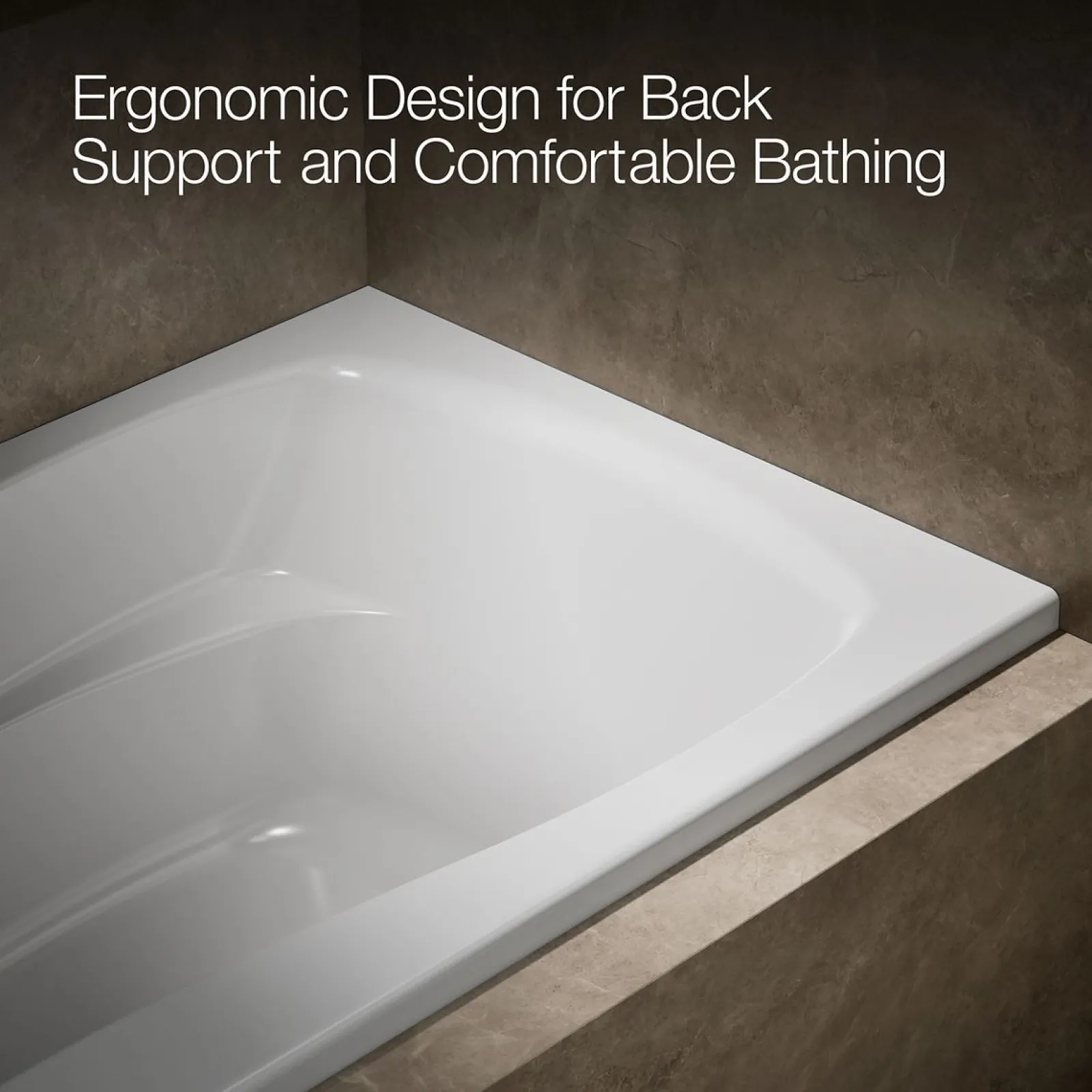 60" x 36" alcove bath, left drain^Kohler Clearance