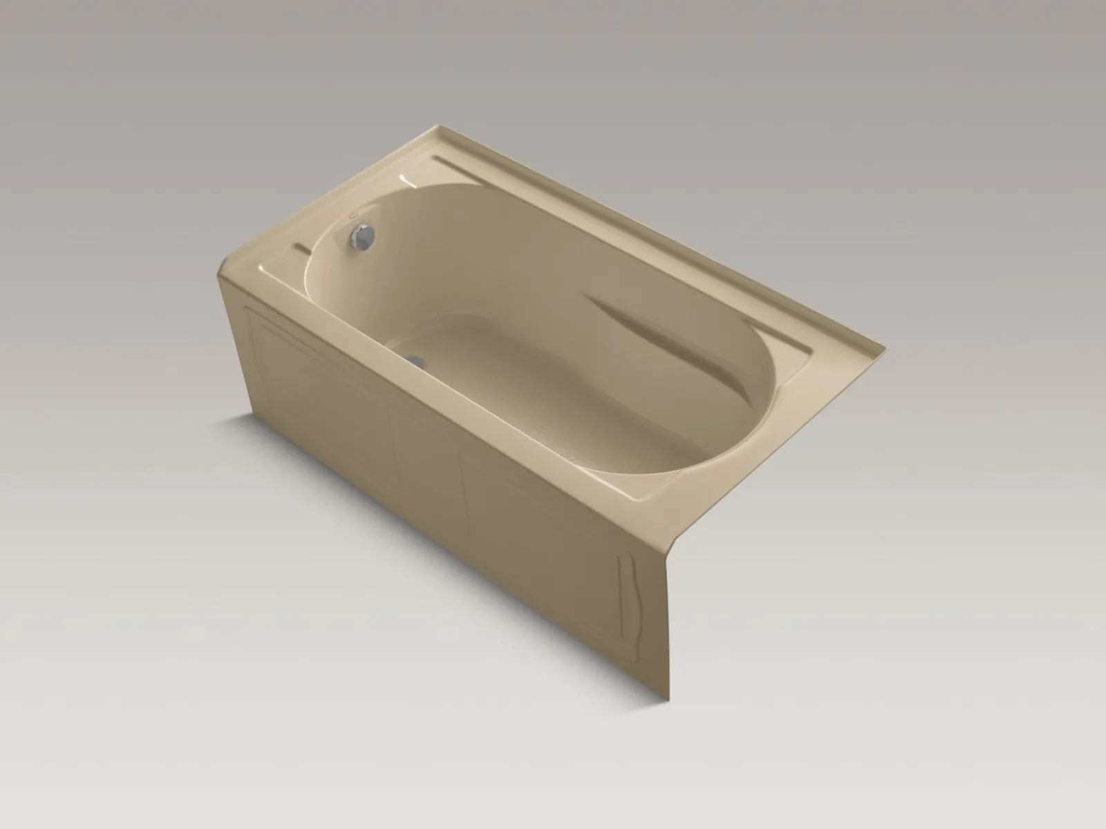 60" x 32" alcove bath, left drain^Kohler Hot