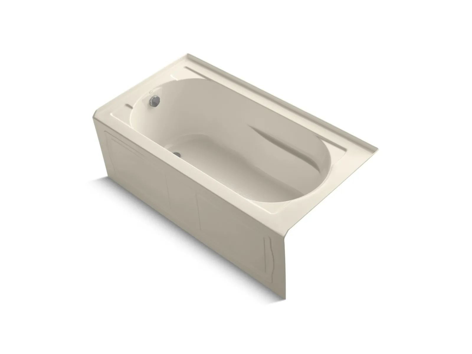 60" x 32" alcove bath, left drain^Kohler Hot