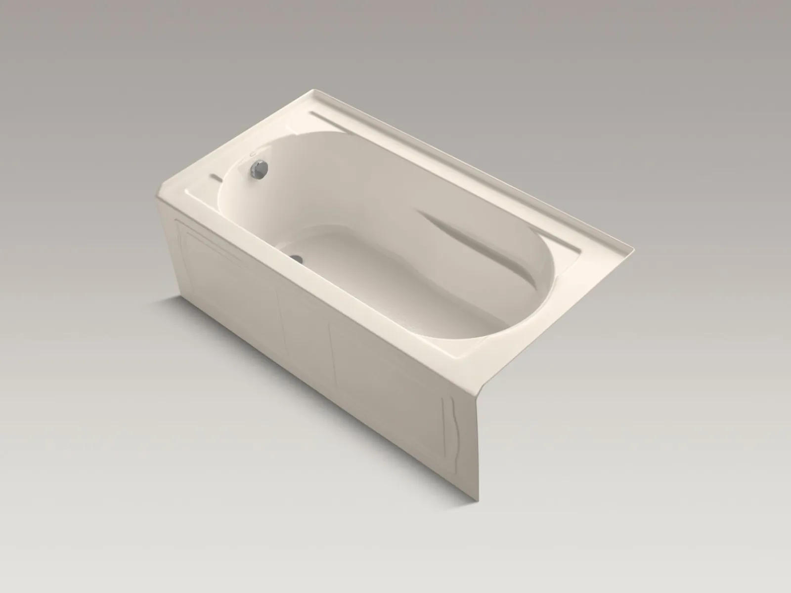 60" x 32" alcove bath, left drain^Kohler Hot