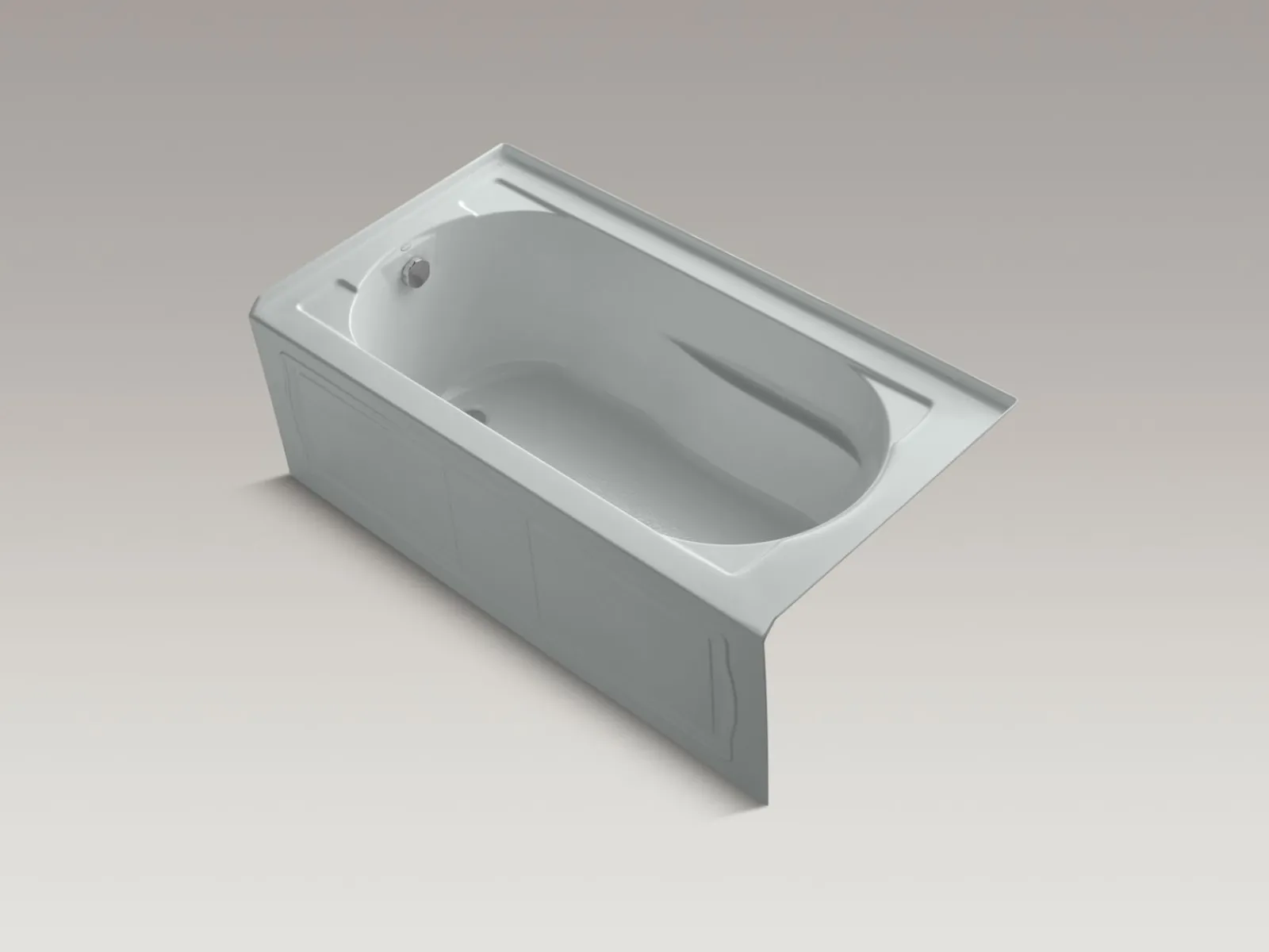60" x 32" alcove bath, left drain^Kohler Hot