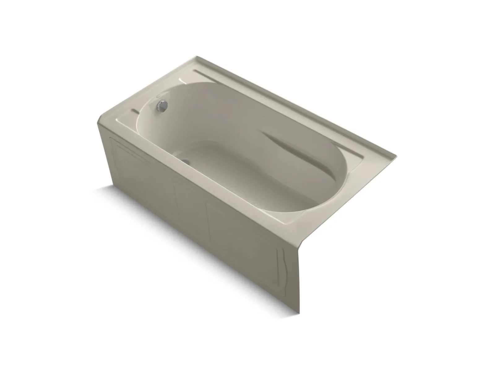 60" x 32" alcove bath, left drain^Kohler Hot