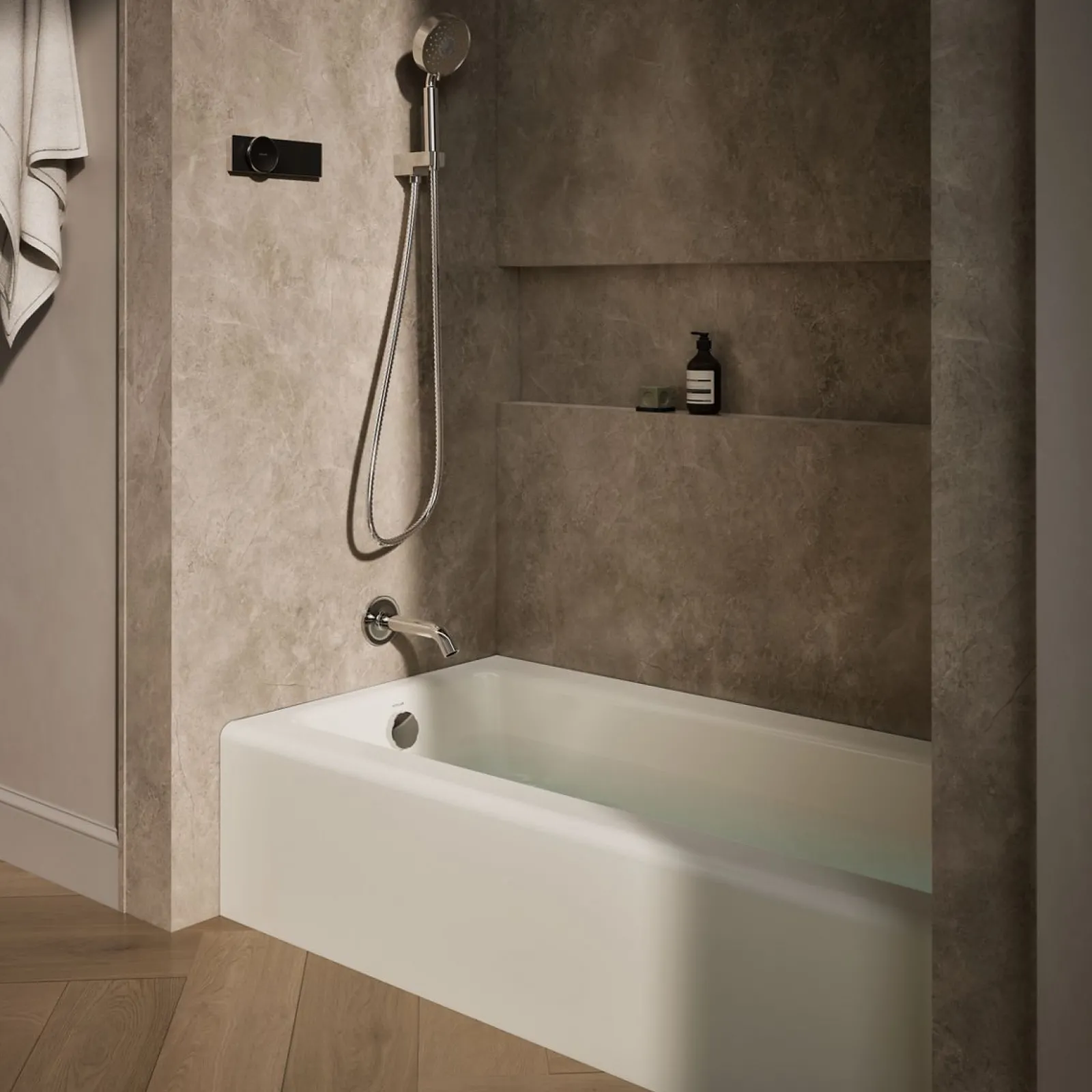 60" x 30-1/4" alcove bath, left drain^Kohler Clearance