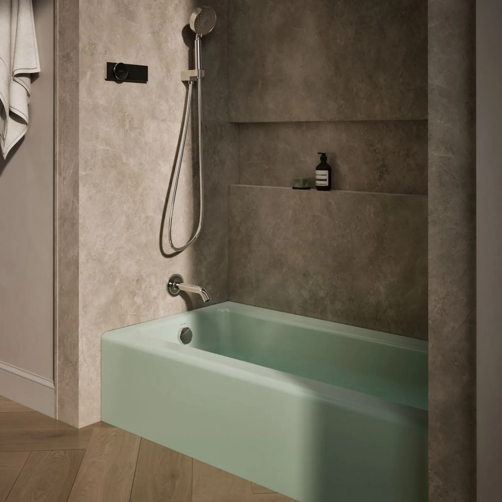 60" x 30-1/4" alcove bath, left drain^Kohler Clearance