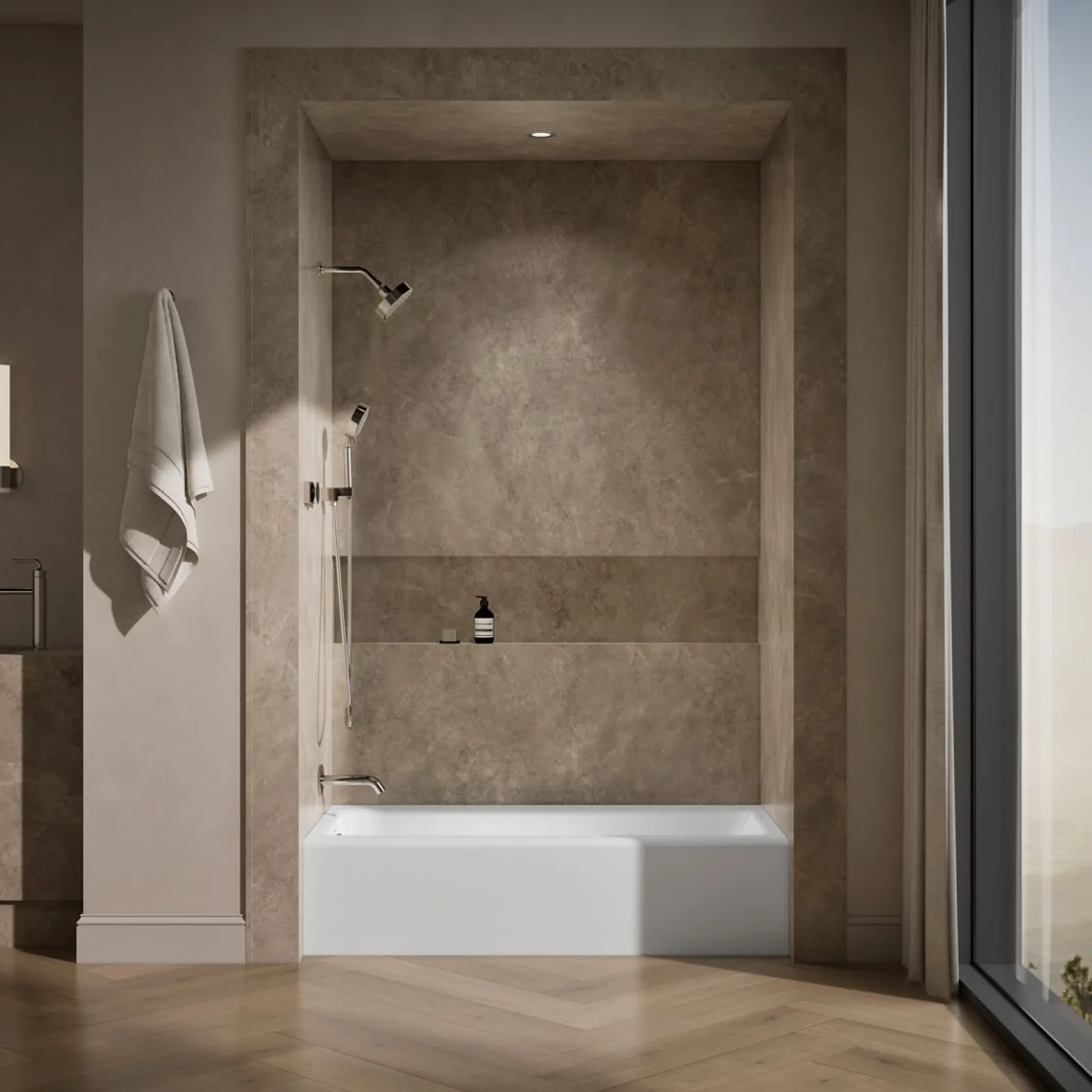 60" x 30-1/4" alcove bath, left drain^Kohler Clearance