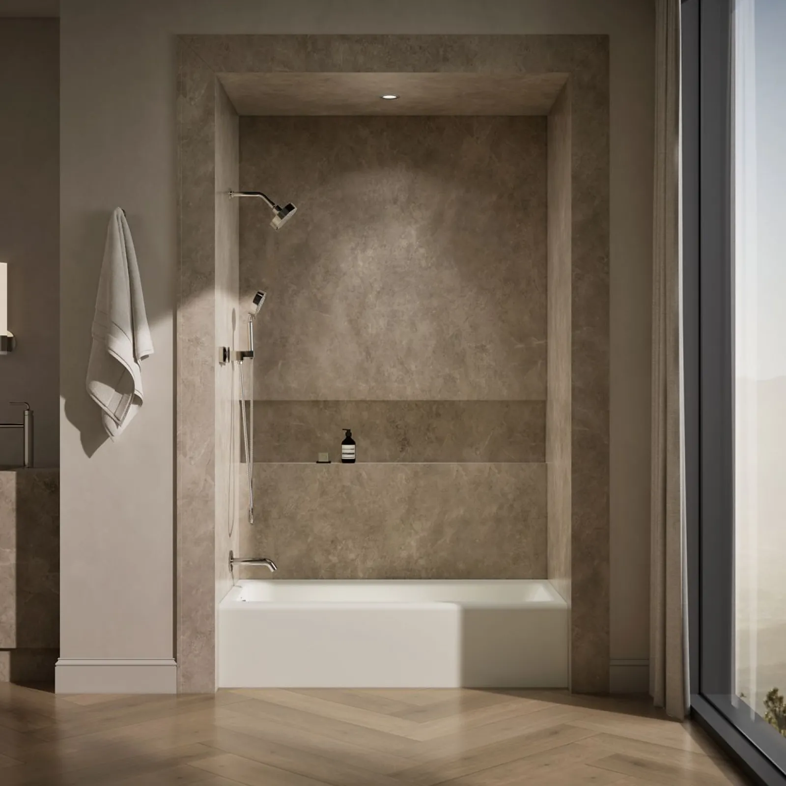 60" x 30-1/4" alcove bath, left drain^Kohler Clearance