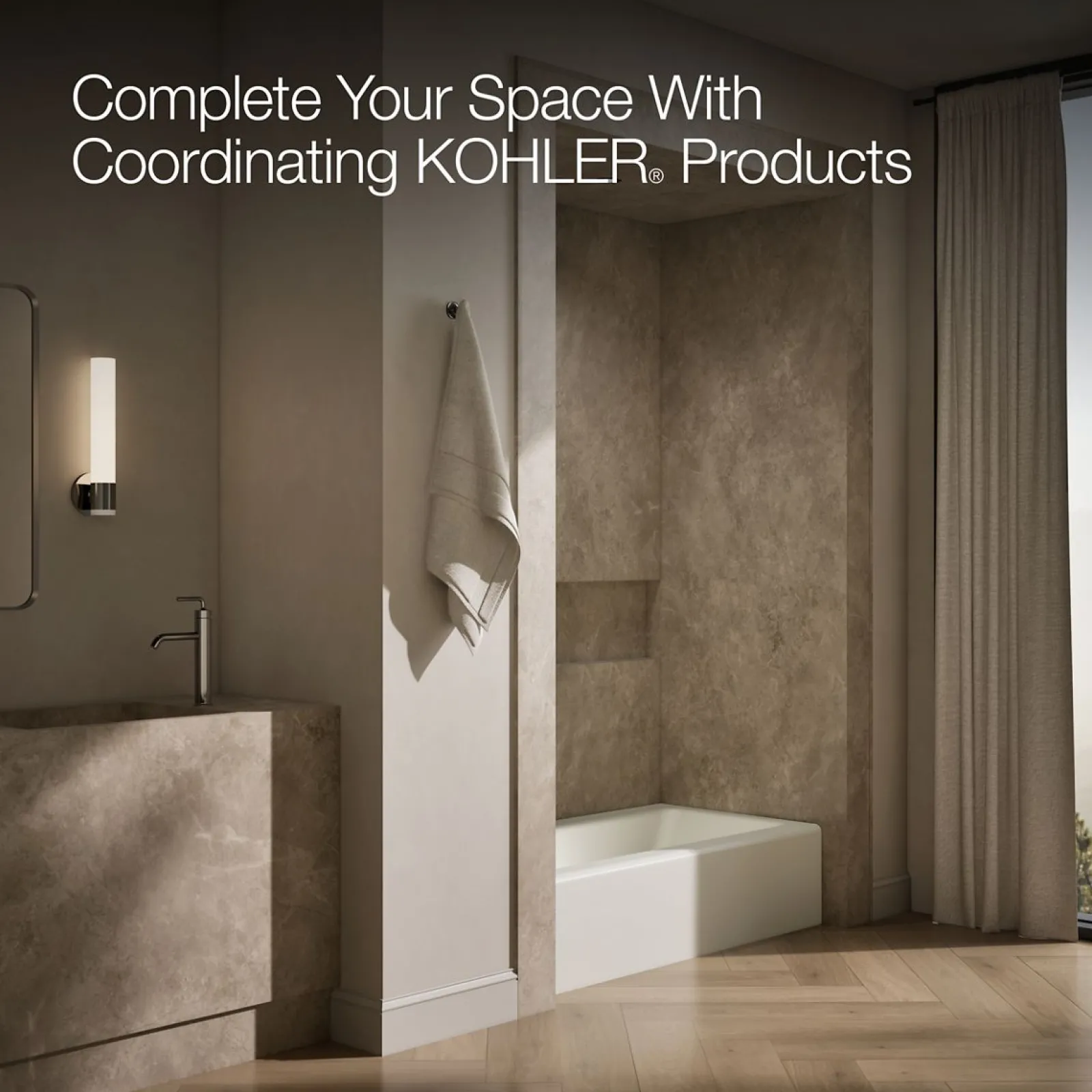 60" x 30-1/4" alcove bath, left drain^Kohler Clearance