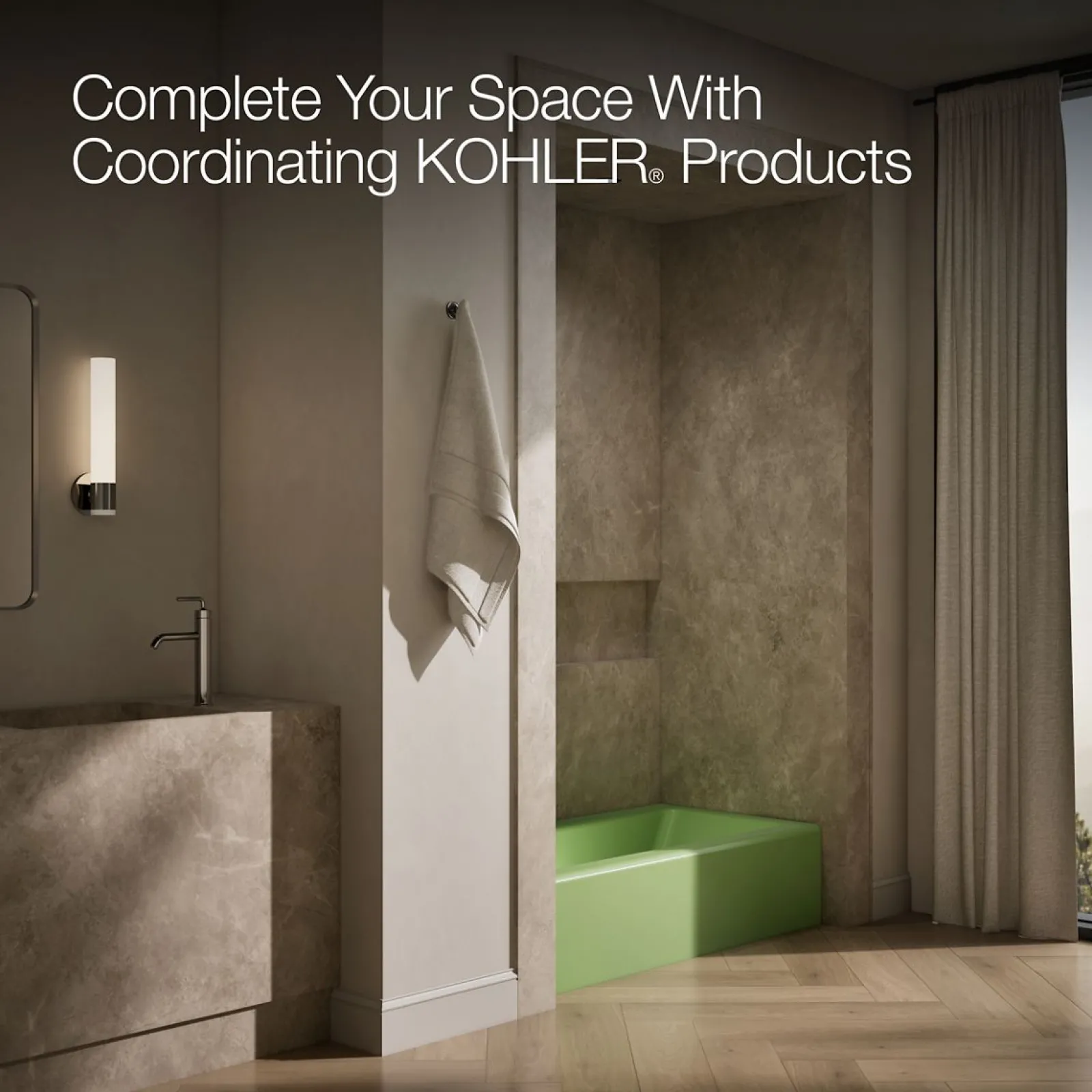 60" x 30-1/4" alcove bath, left drain^Kohler Clearance