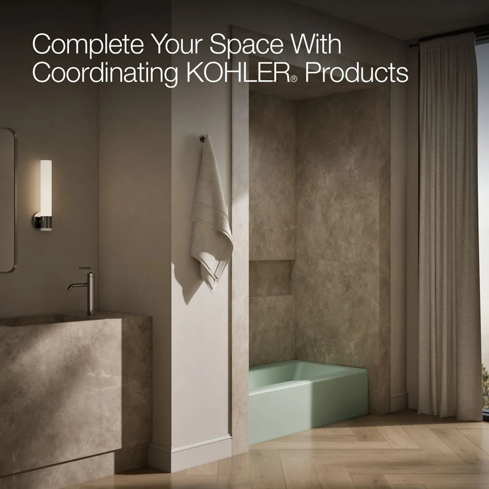 60" x 30-1/4" alcove bath, left drain^Kohler Clearance