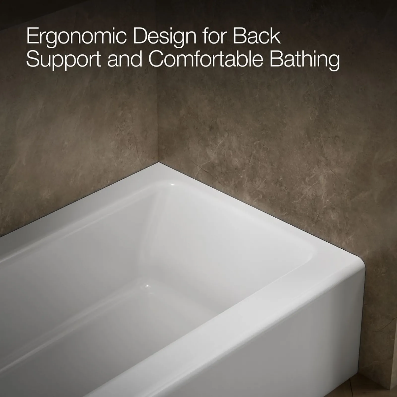 60" x 30-1/4" alcove bath, left drain^Kohler Clearance