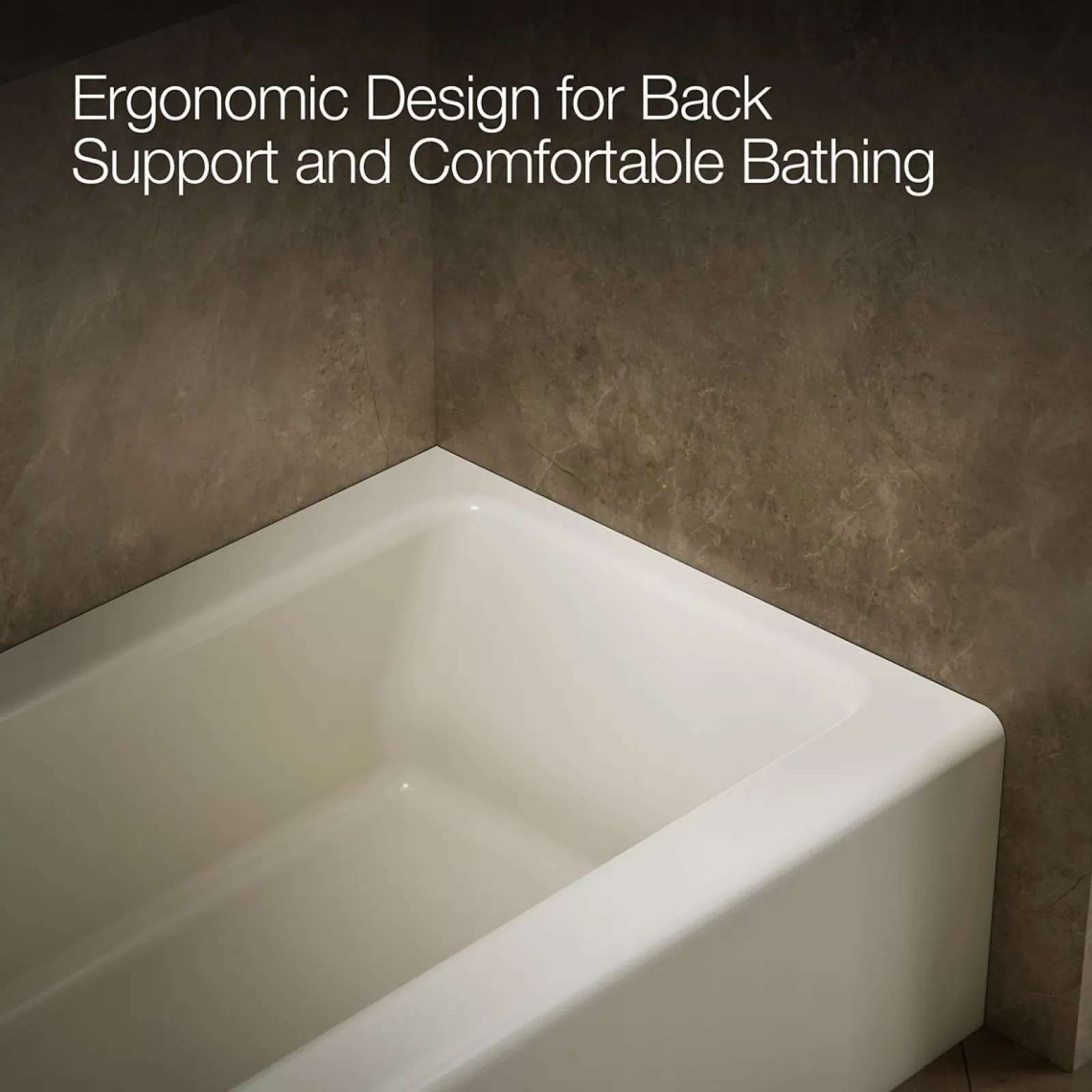 60" x 30-1/4" alcove bath, left drain^Kohler Clearance