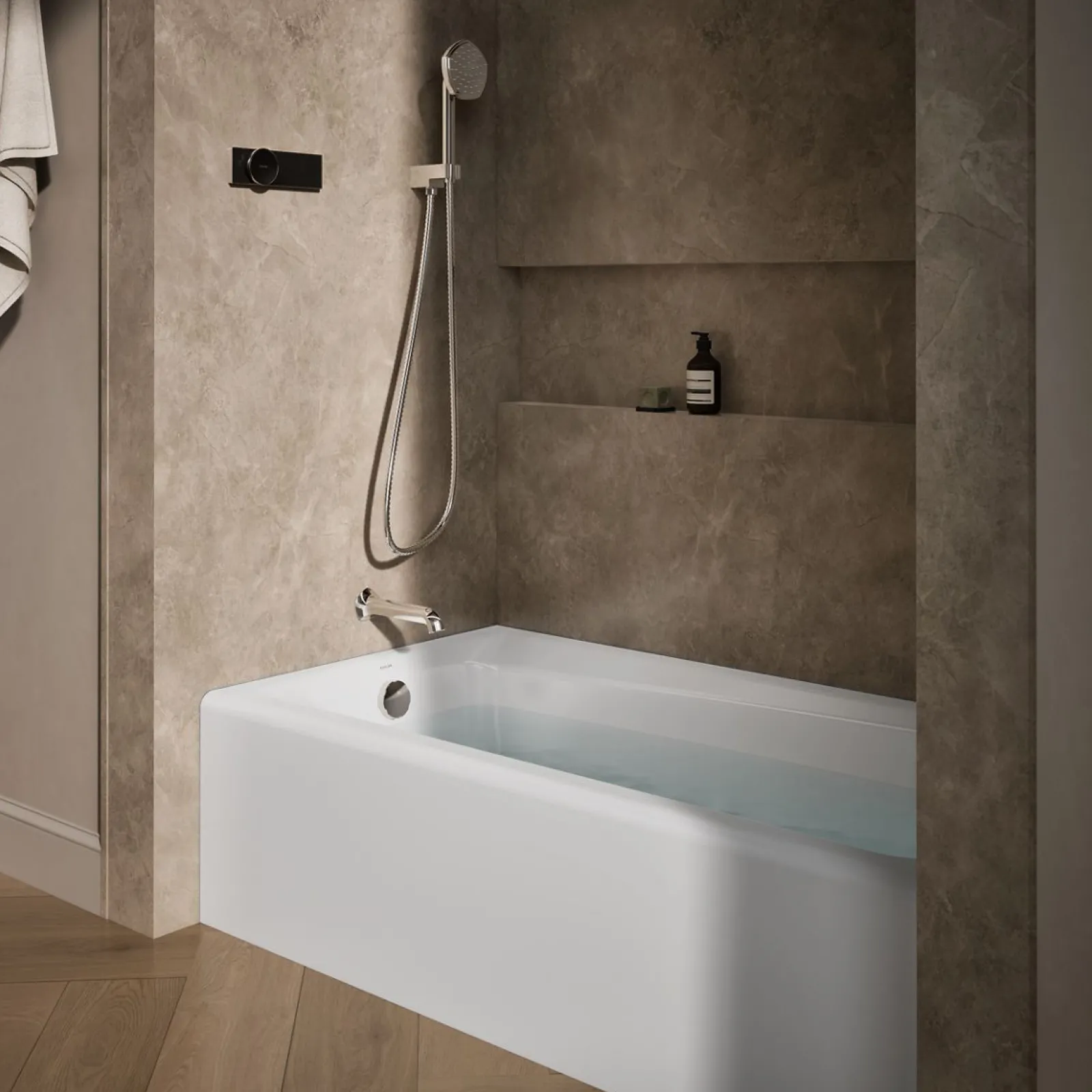 60" x 32" alcove bath, left drain^Kohler Discount