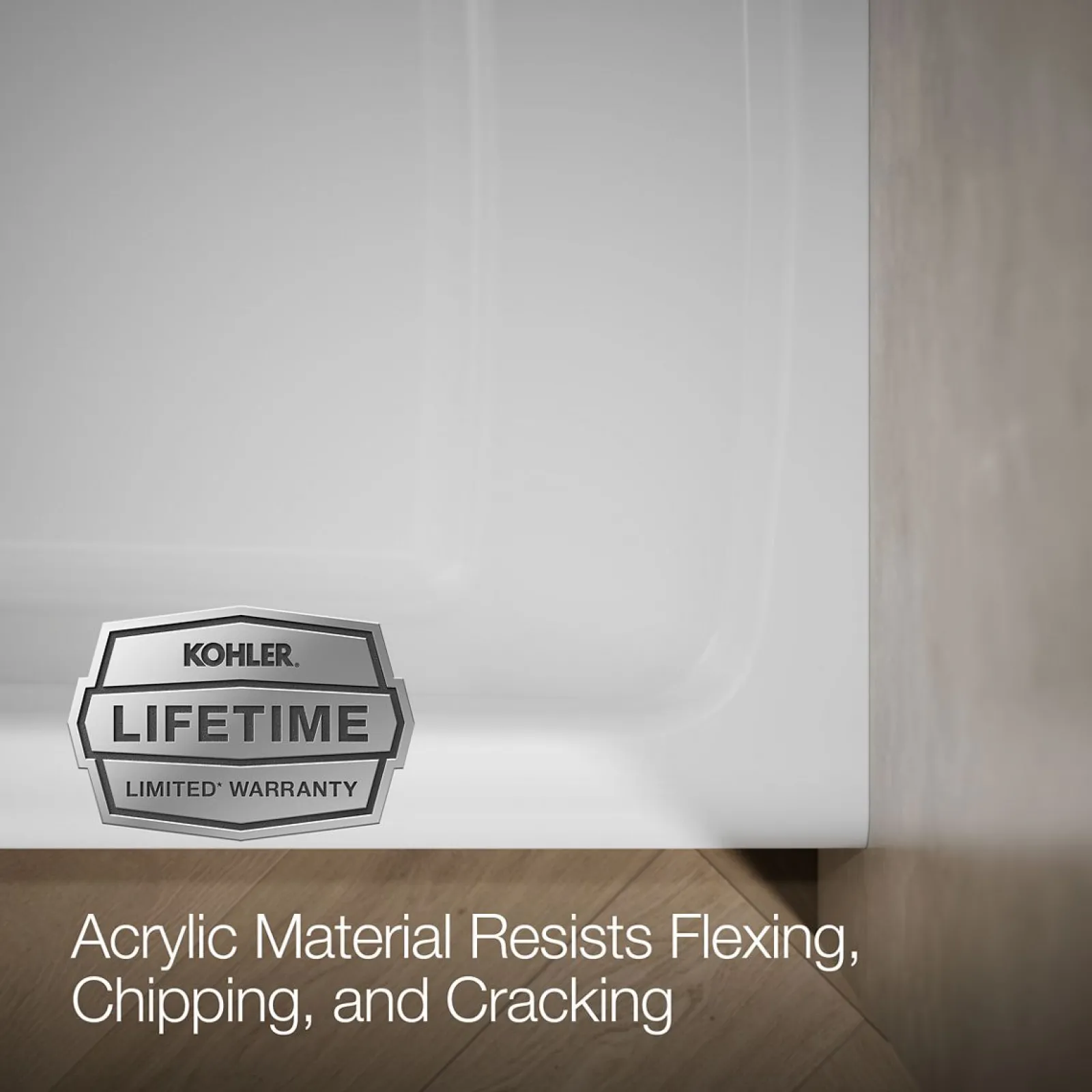 60" x 32" alcove bath, left drain^Kohler Discount