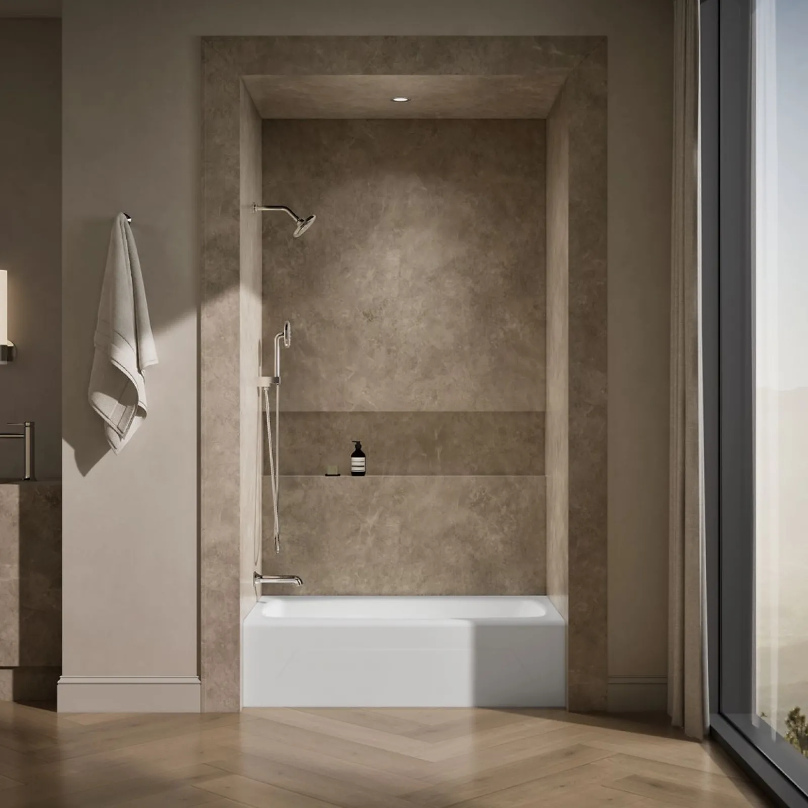 54" x 30-1/4" alcove bath, left drain^Kohler Clearance