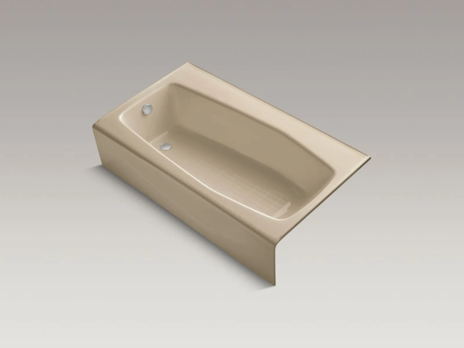 60" x 34-1/4" alcove bath, left drain^Kohler Online