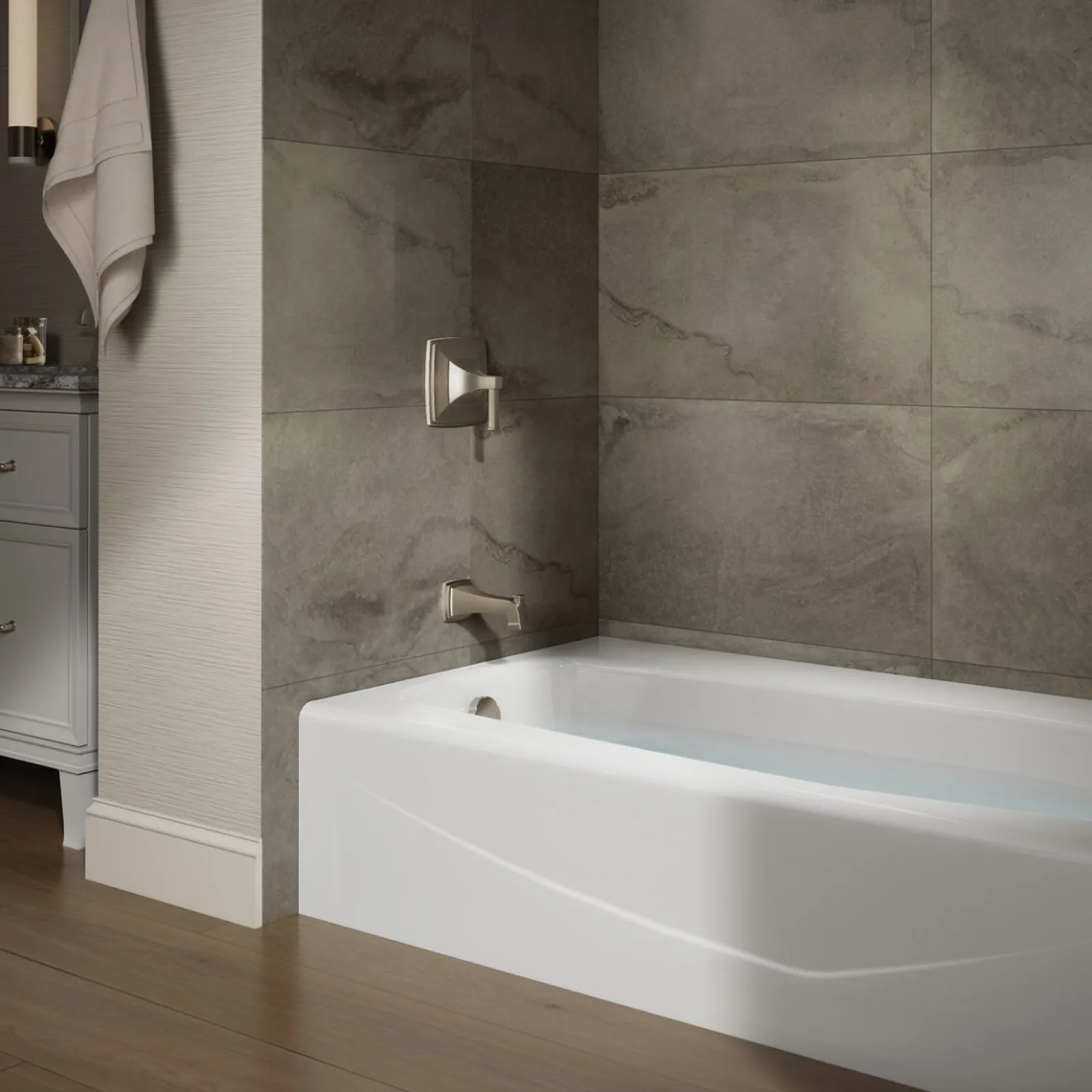 60" x 34-1/4" alcove bath, left drain^Kohler Online