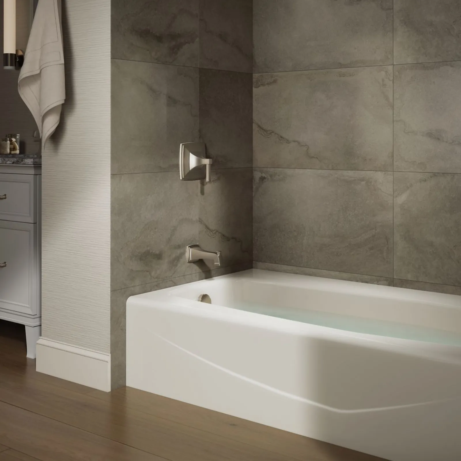 60" x 34-1/4" alcove bath, left drain^Kohler Online