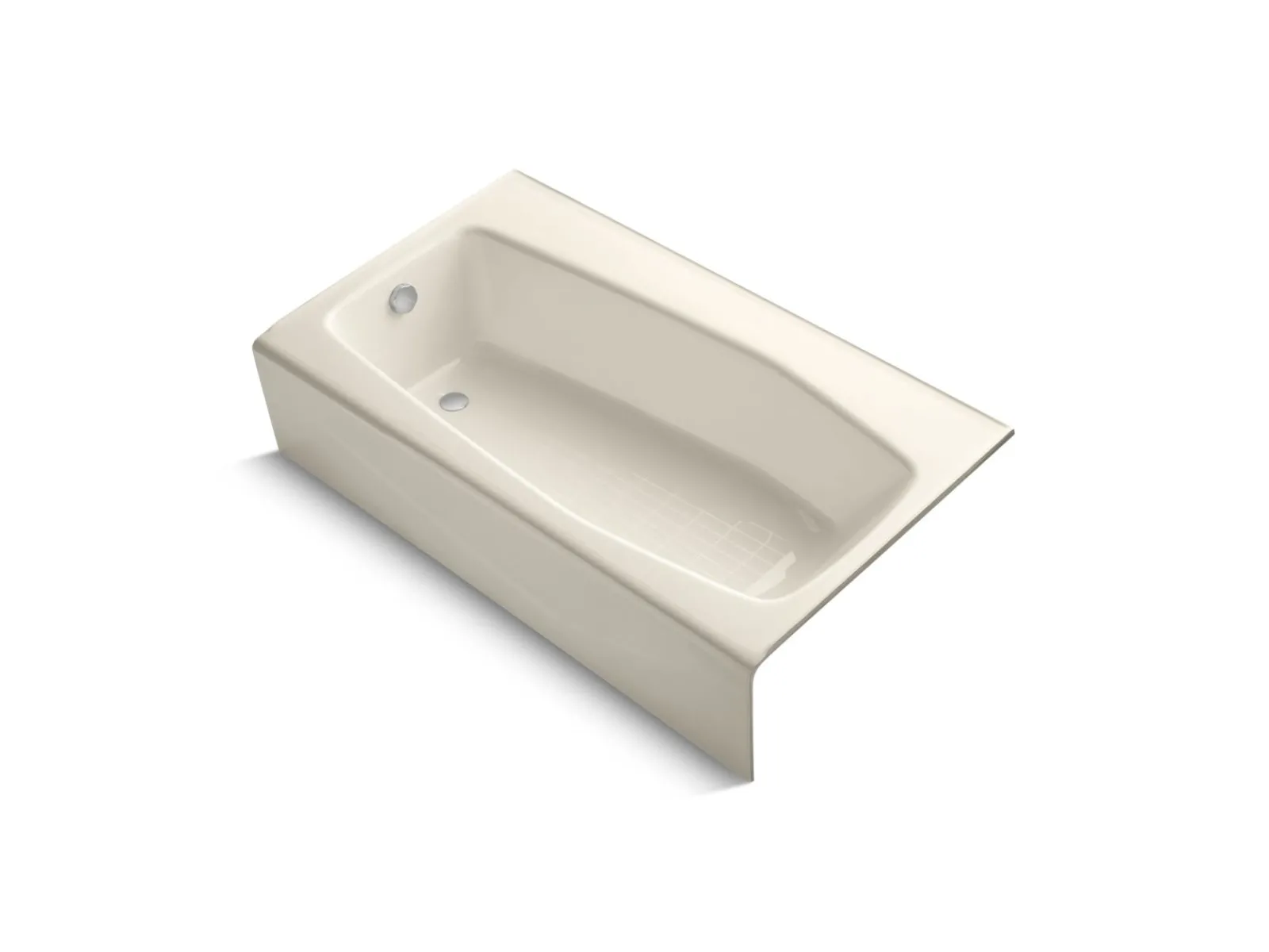 60" x 34-1/4" alcove bath, left drain^Kohler Online