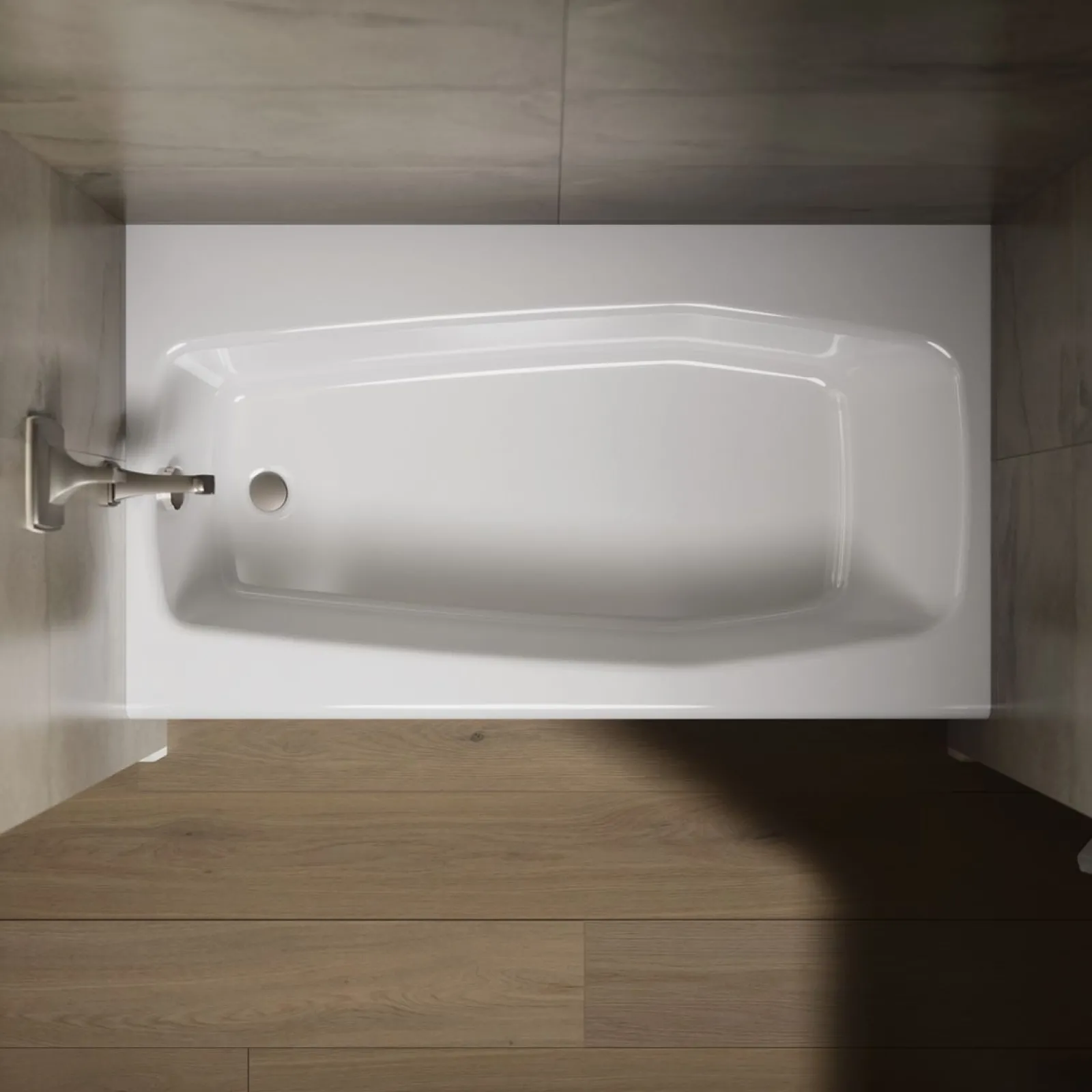 60" x 34-1/4" alcove bath, left drain^Kohler Online