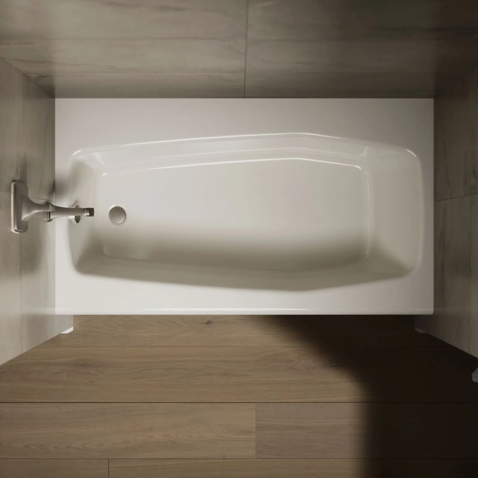 60" x 34-1/4" alcove bath, left drain^Kohler Online