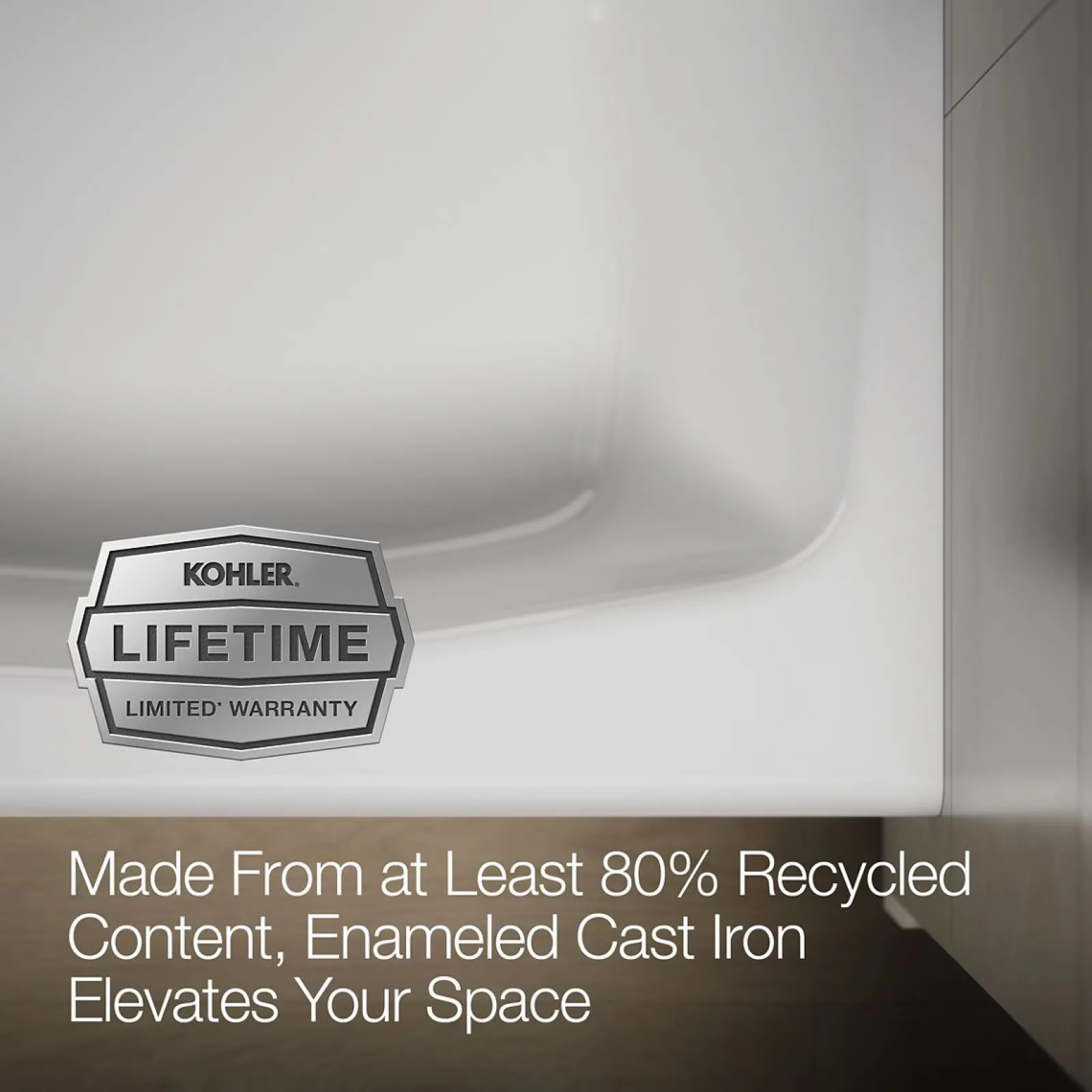 60" x 34-1/4" alcove bath, left drain^Kohler Online