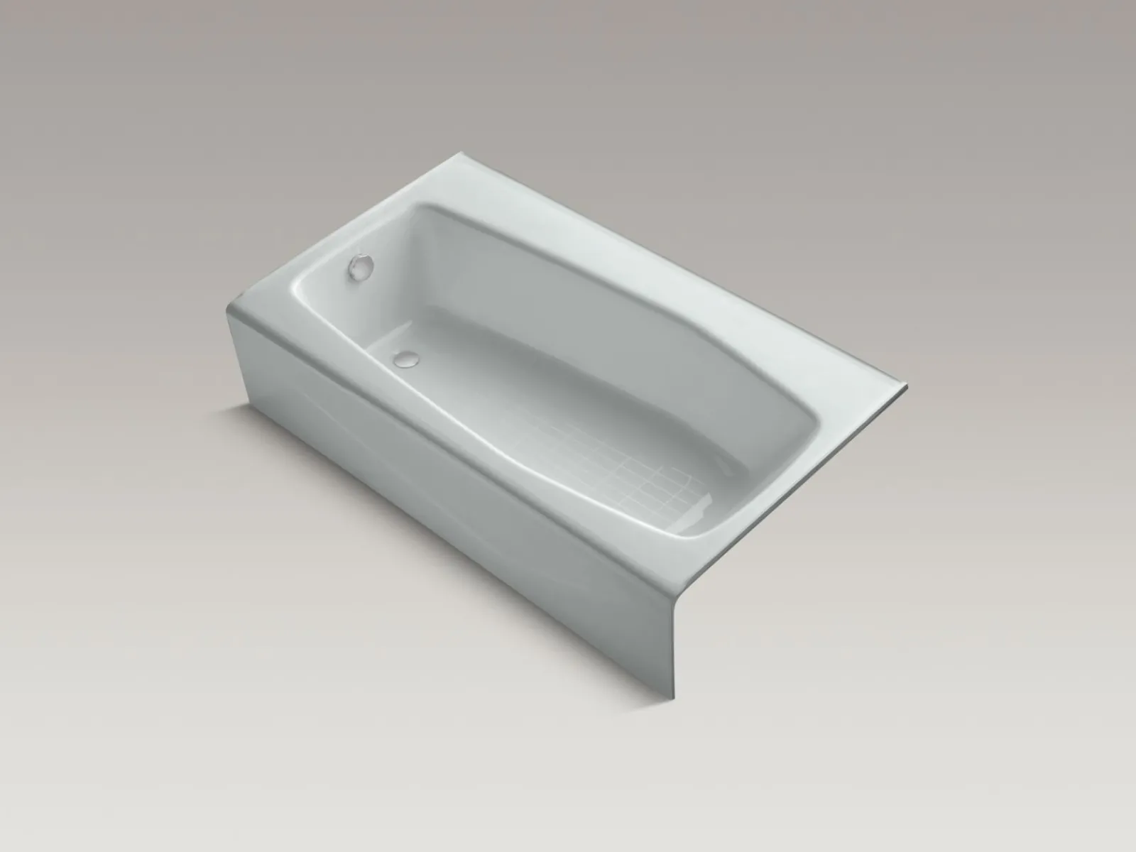 60" x 34-1/4" alcove bath, left drain^Kohler Online