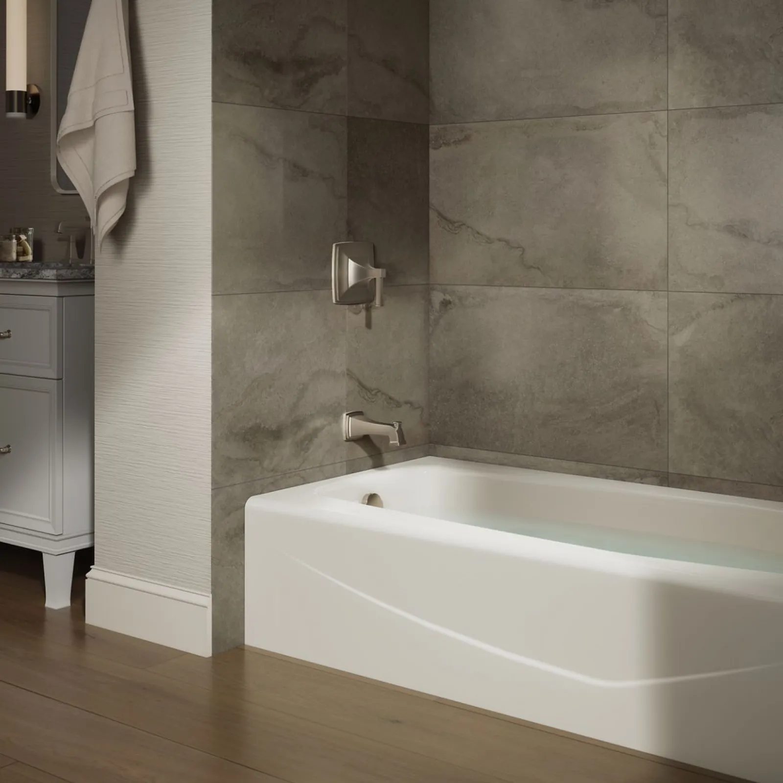 60" x 30-1/4" alcove bath, left drain^Kohler New