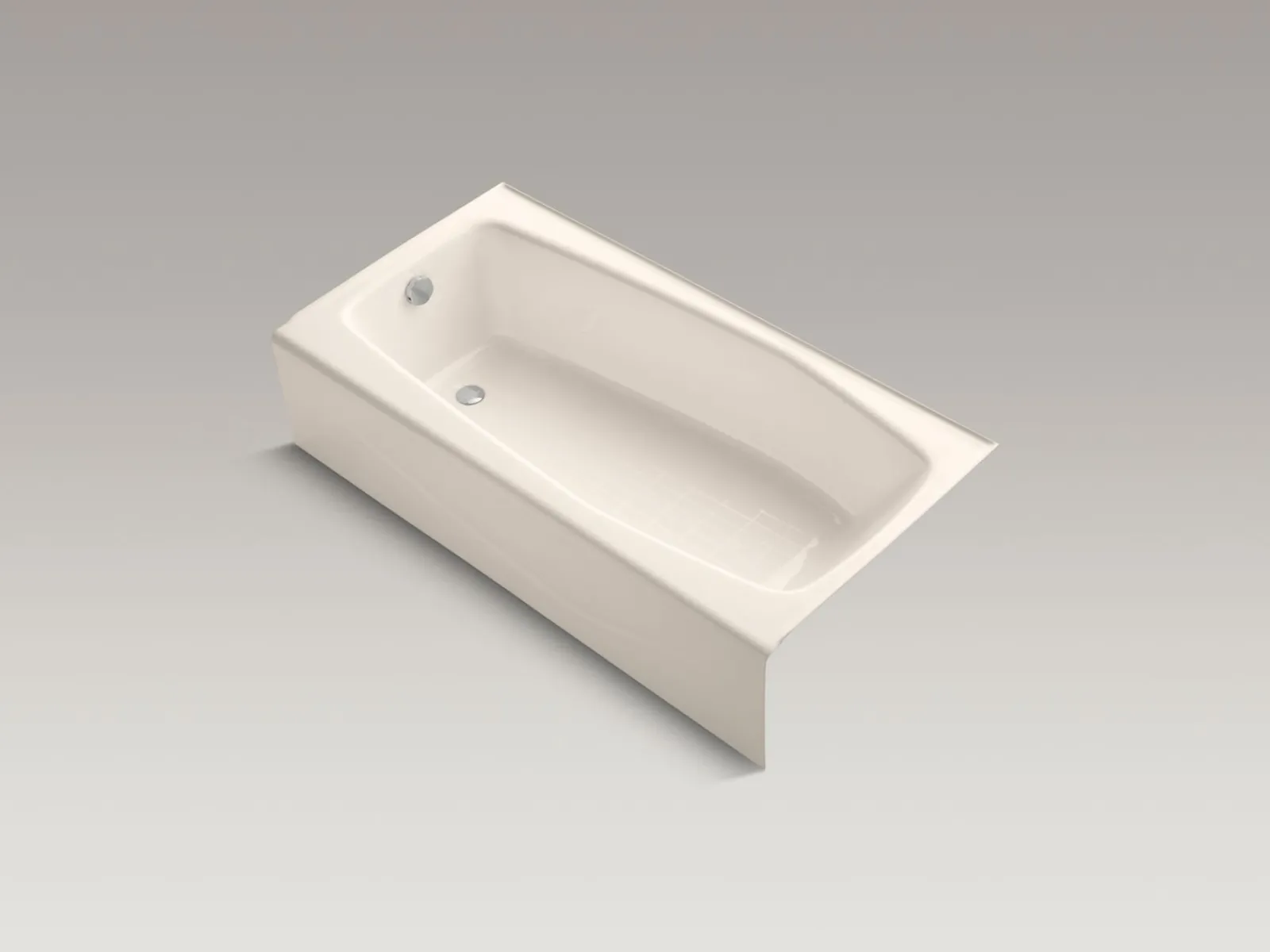60" x 30-1/4" alcove bath, left drain^Kohler New