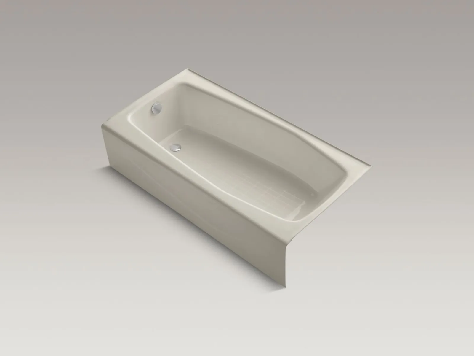 60" x 30-1/4" alcove bath, left drain^Kohler New