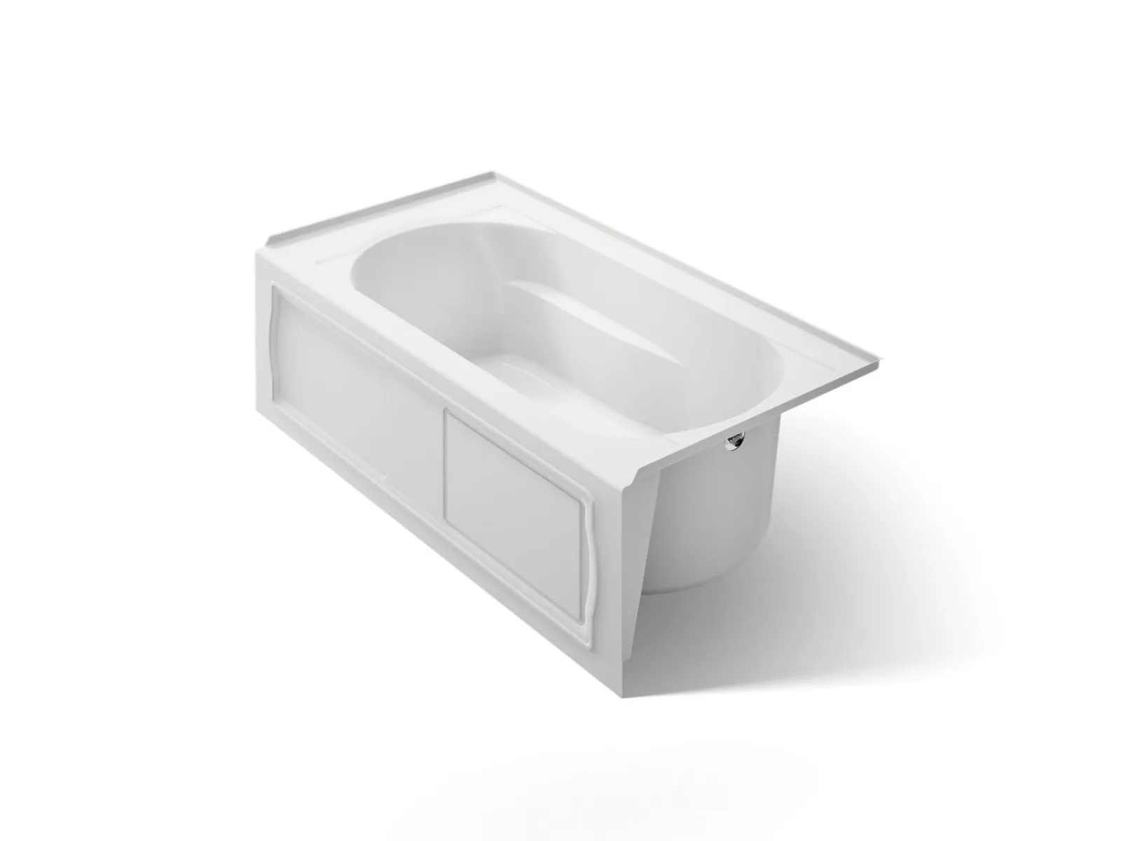 60" x 32" alcove bath, right drain^Kohler New