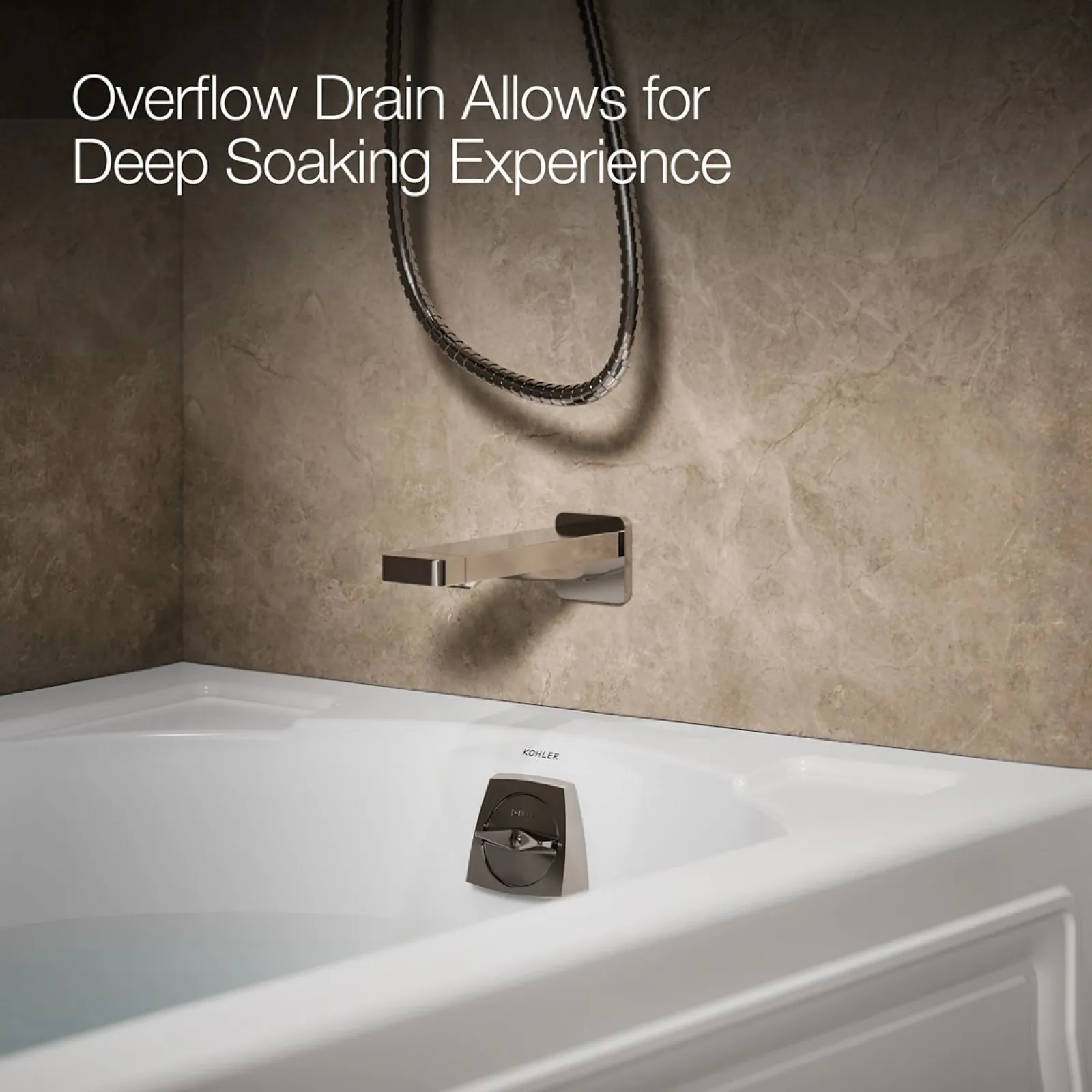 60" x 32" alcove bath, right drain^Kohler New