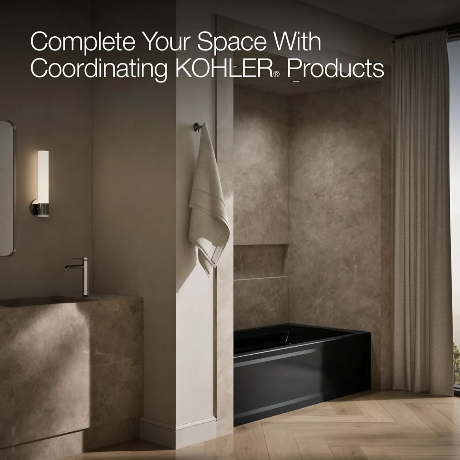 72" x 36" alcove bath with Bask® heated surface, left drain^Kohler Discount