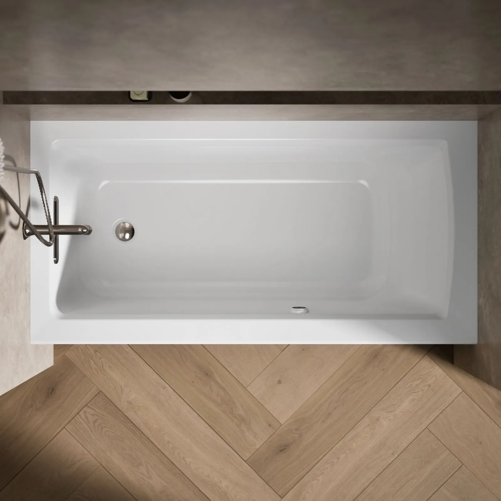 60" x 30" alcove bath with Bask® heated surface, alcove left drain^Kohler New
