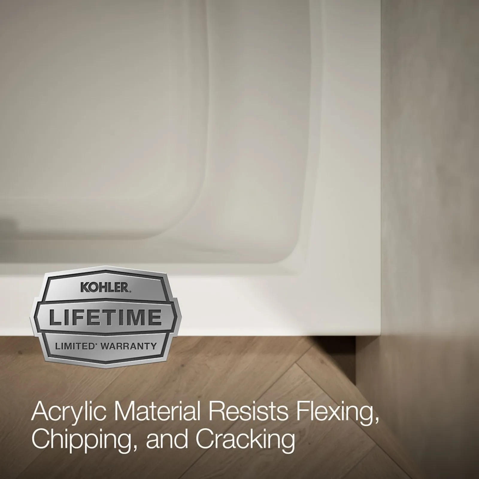 60" x 30" alcove bath with Bask® heated surface, alcove left drain^Kohler New