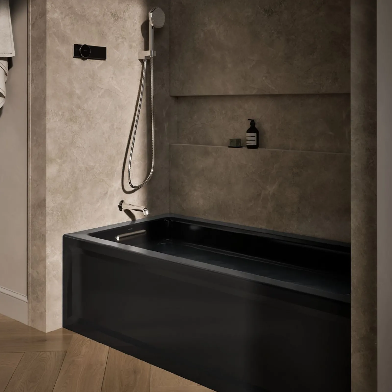66" x 32" alcove bath with Bask® heated surface, left drain^Kohler Best