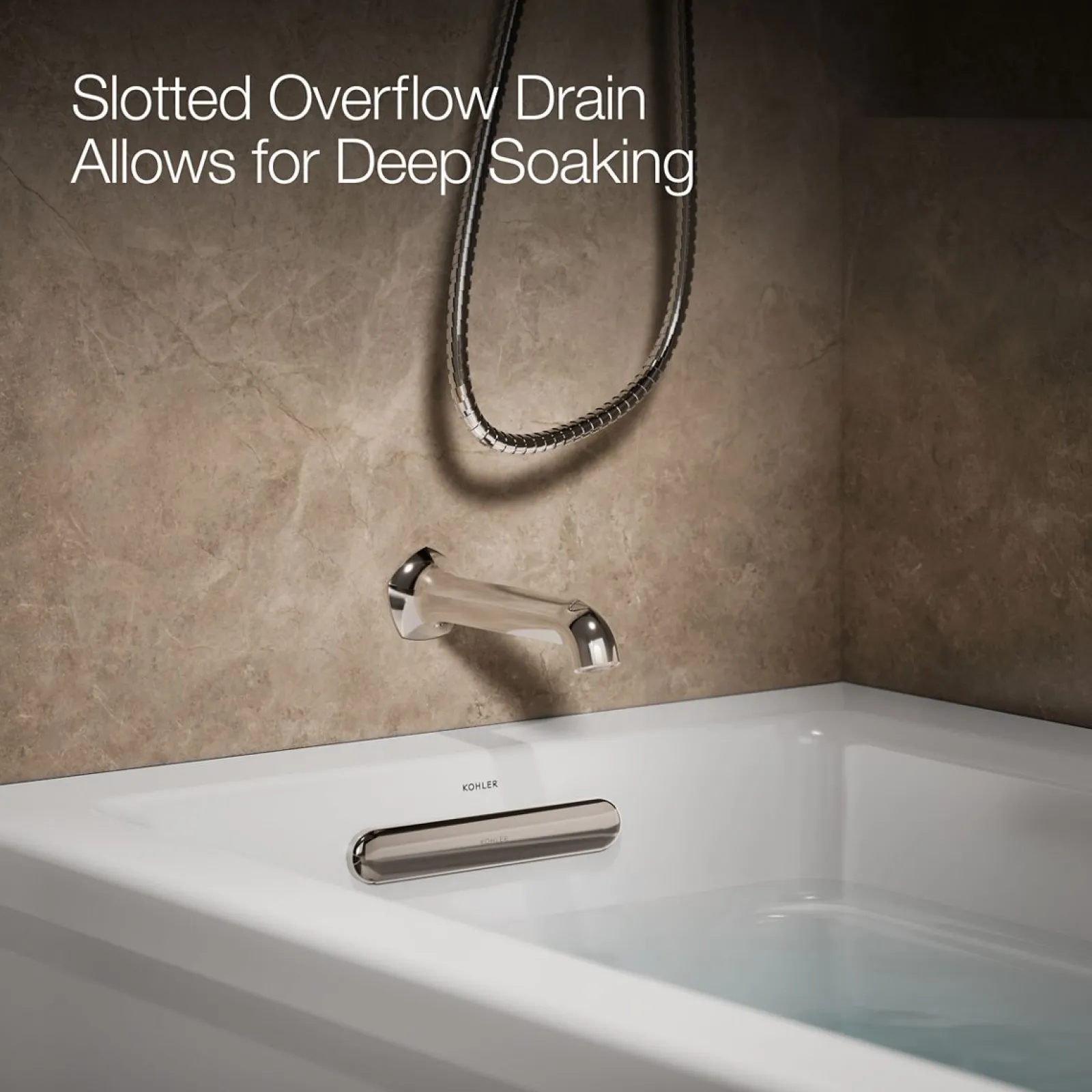 66" x 32" alcove bath with Bask® heated surface, left drain^Kohler Best