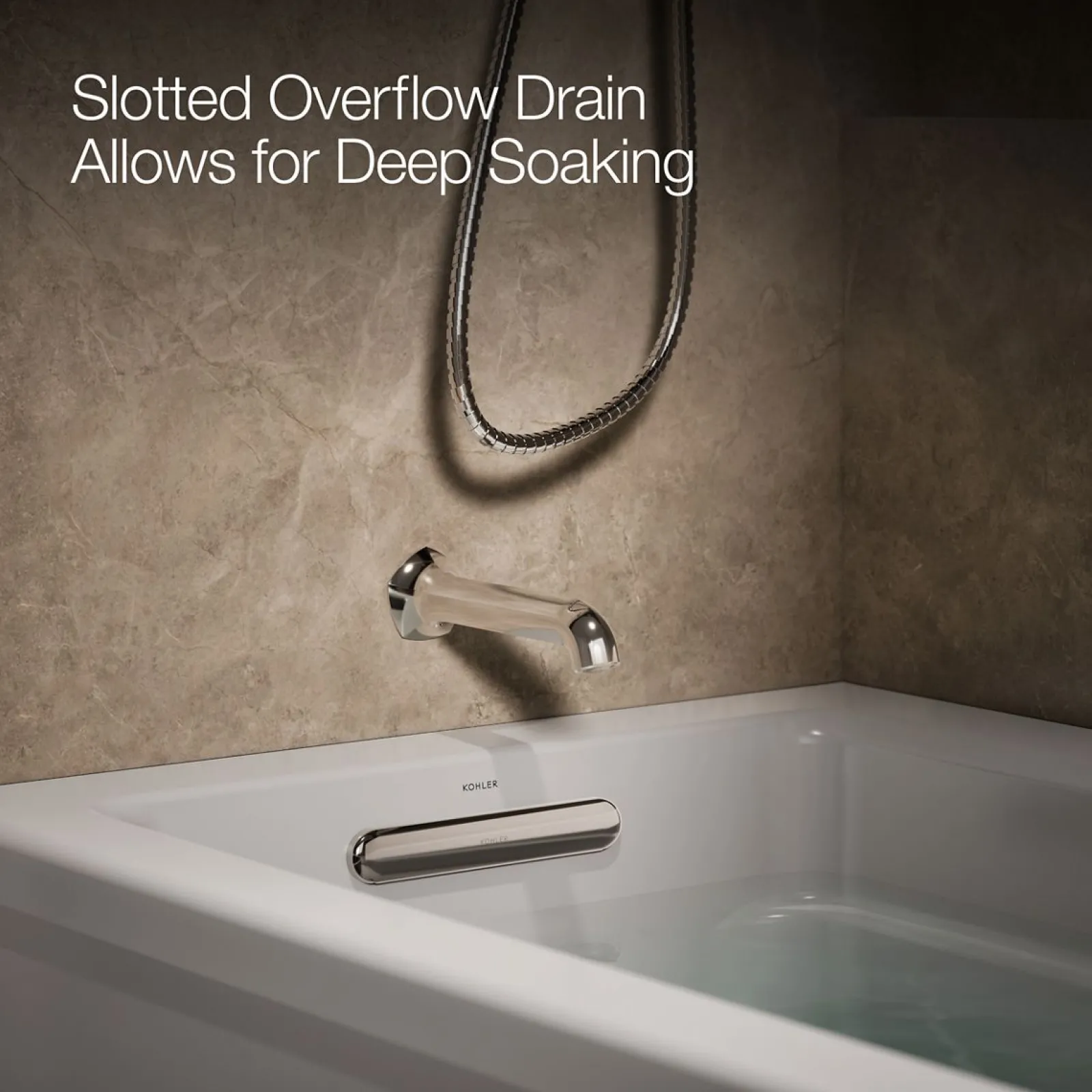 66" x 32" alcove bath with Bask® heated surface, left drain^Kohler Best
