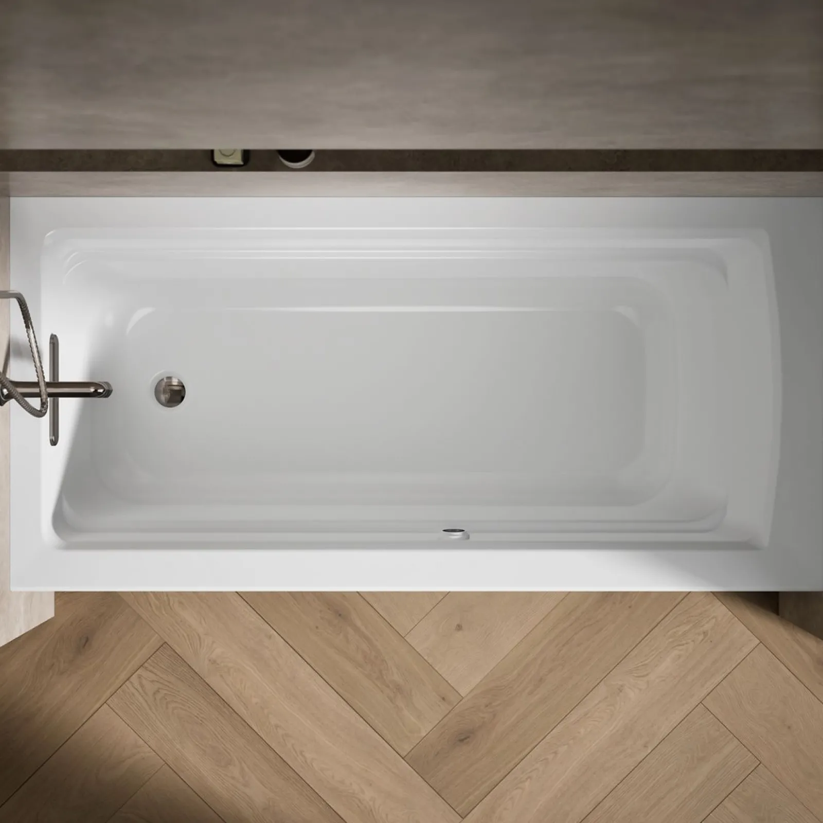 66" x 32" alcove bath with Bask® heated surface, left drain^Kohler Best