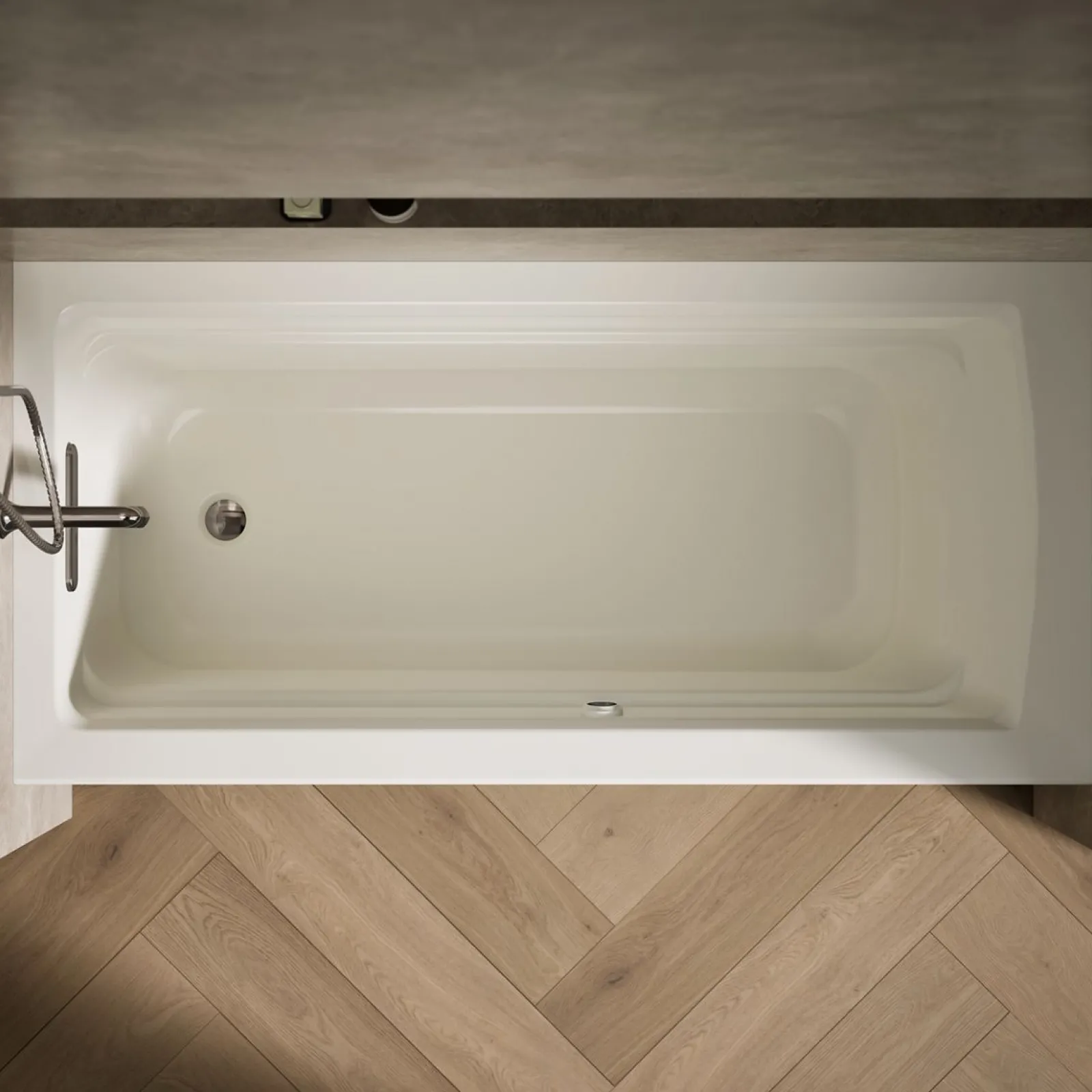 66" x 32" alcove bath with Bask® heated surface, left drain^Kohler Best