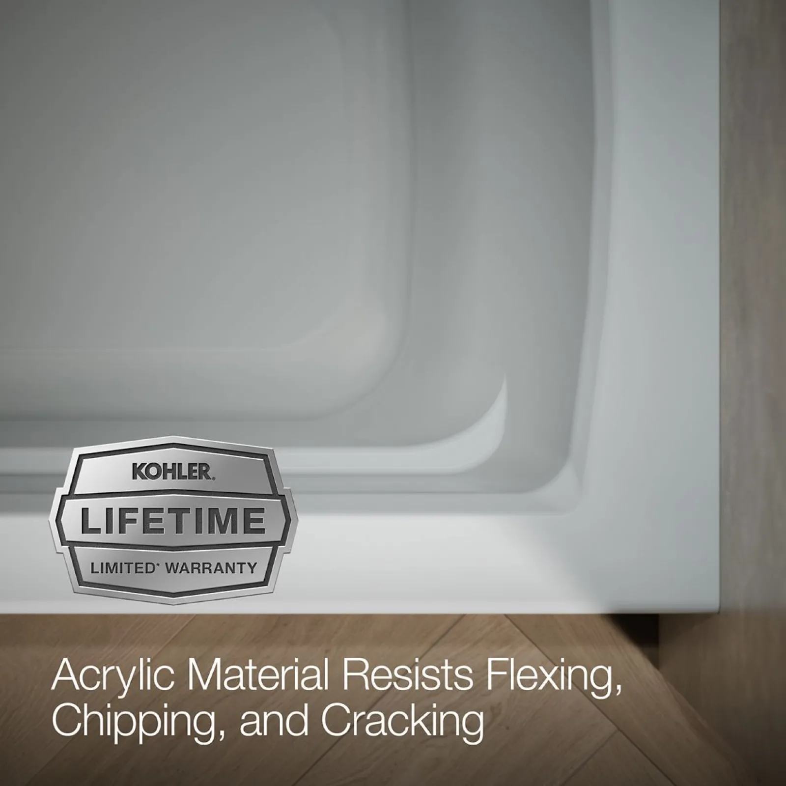 66" x 32" alcove bath with Bask® heated surface, left drain^Kohler Best