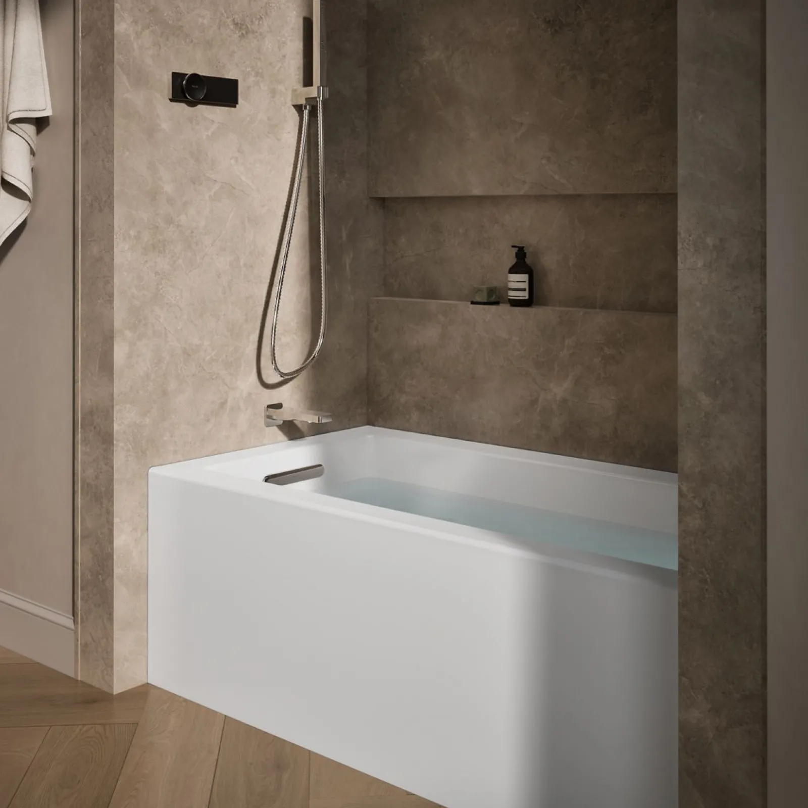 60" x 32" alcove bath with integral apron, integral flange, and left-hand drain^Kohler Sale