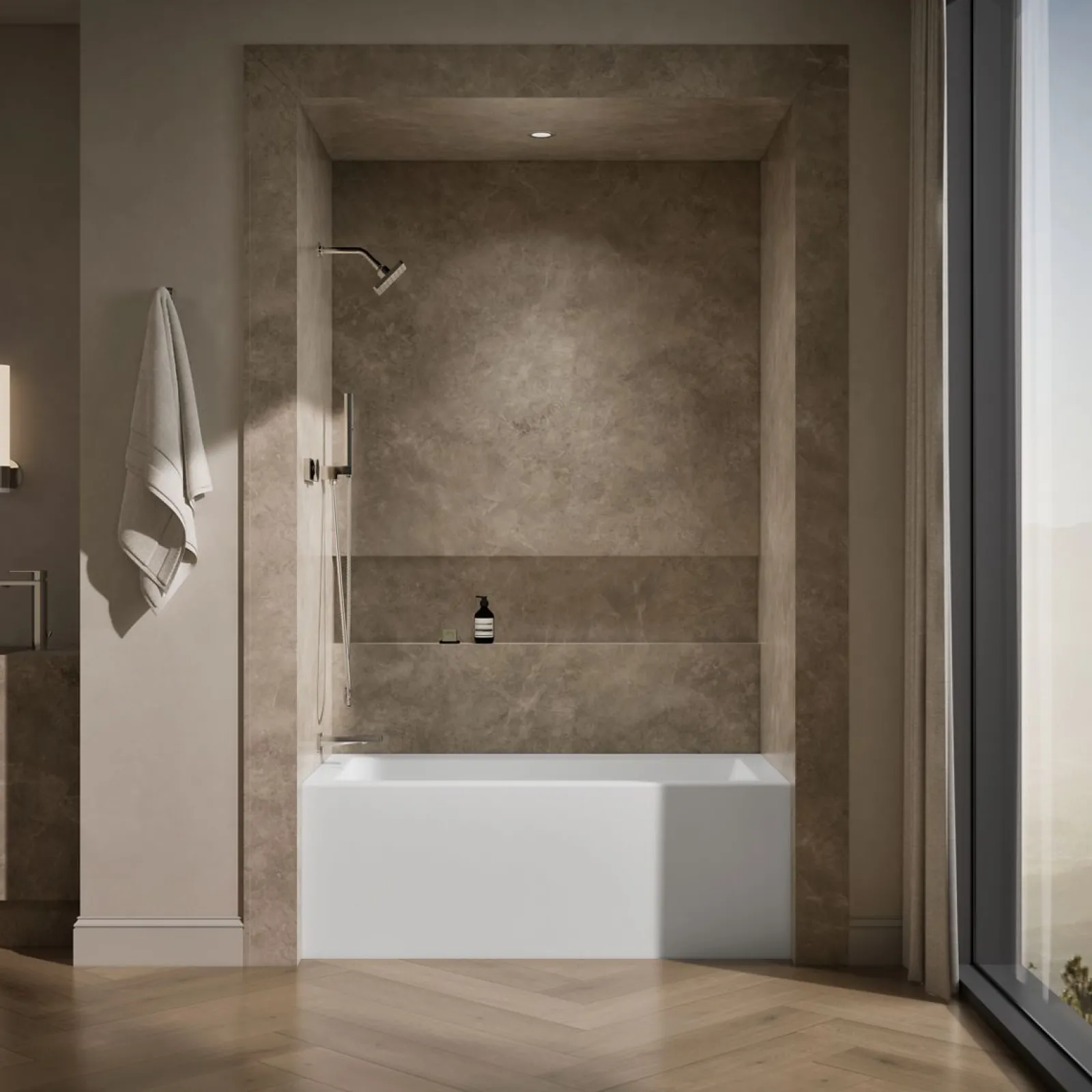 60" x 32" alcove bath with integral apron, integral flange, and left-hand drain^Kohler Sale